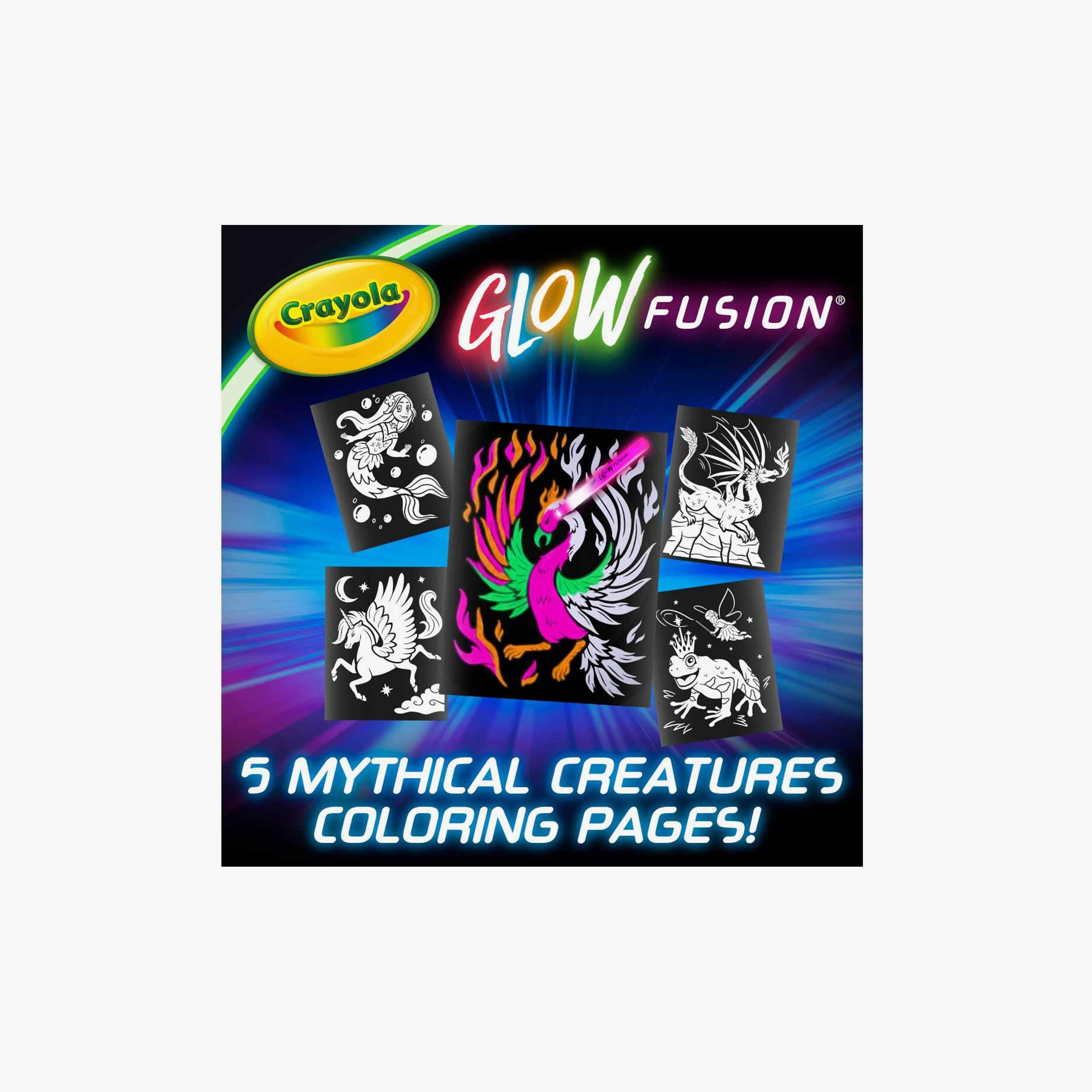 Crayola Glow Fusion Glow in The Dark Colouring Set with Markers-school-stationery-sets-image-4