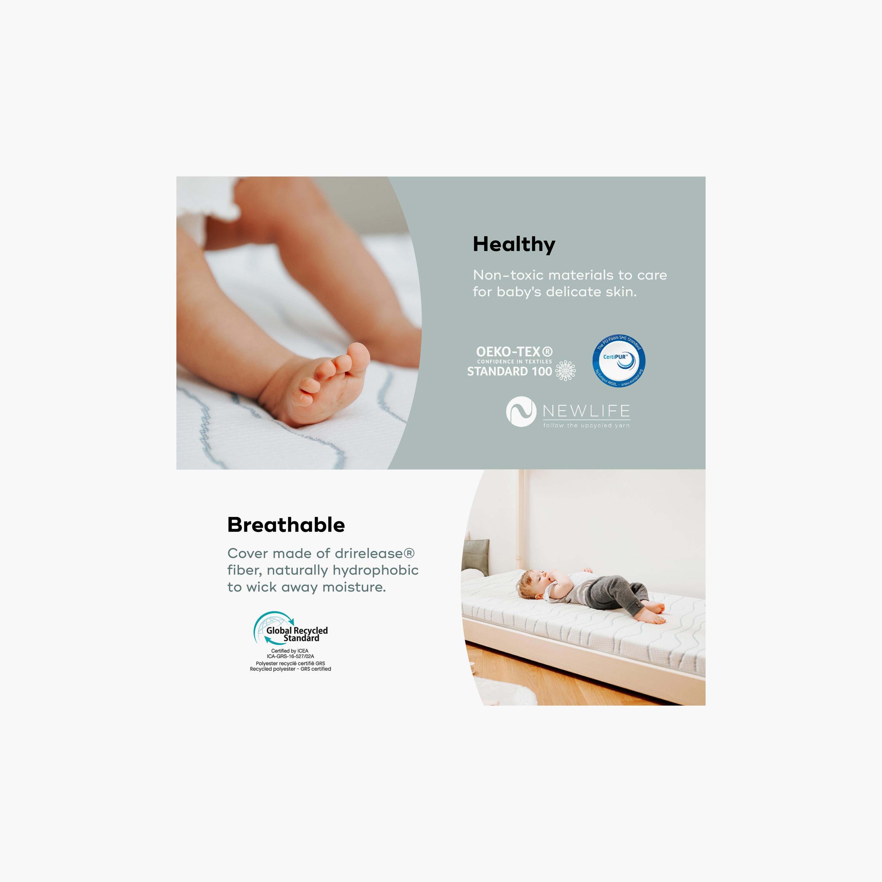 Babymoov Cosy'Lite Ergonomic Mattress - 60 x 120 cm-baby-healthandsafety-babyproofing-image-12