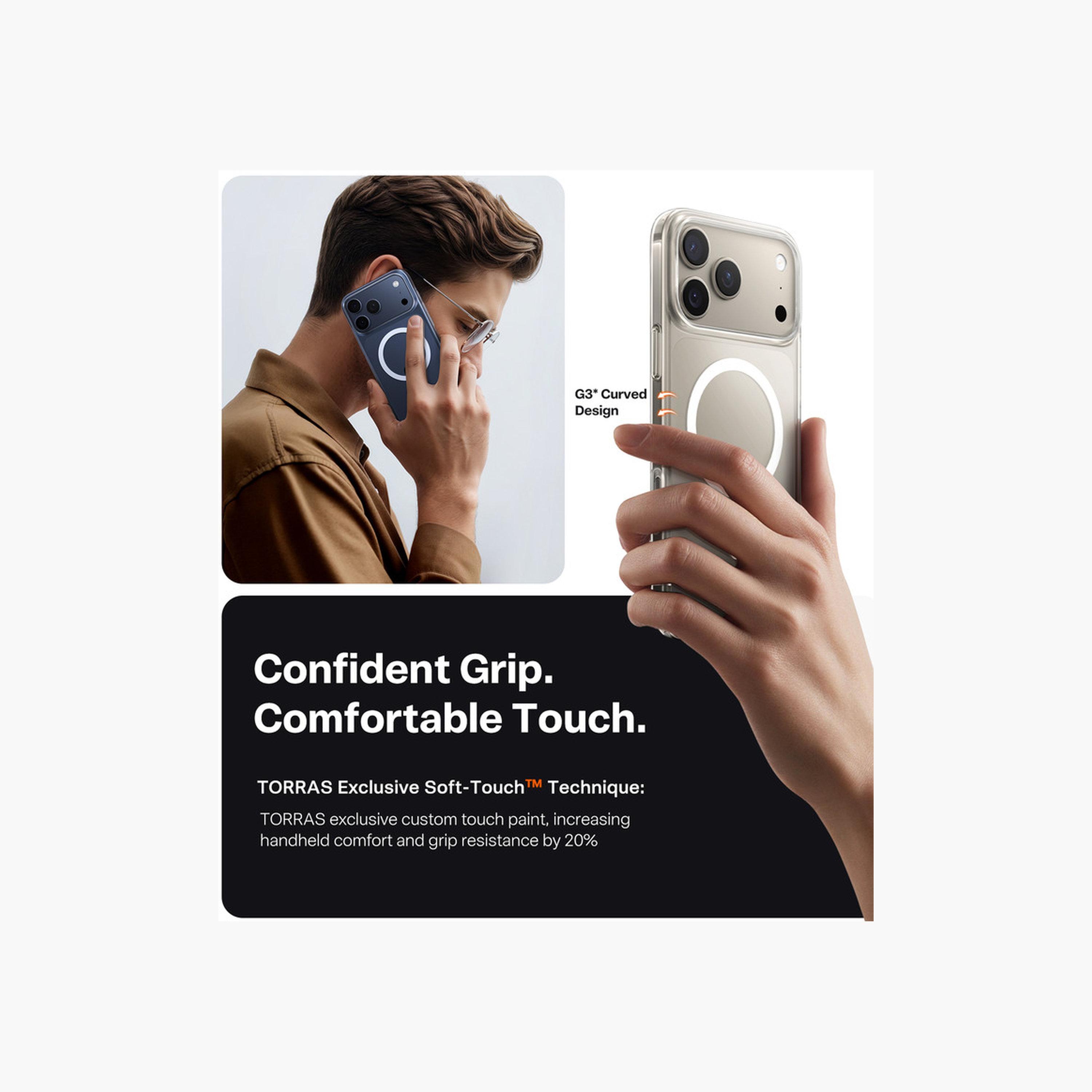 Torras iPhone 17 Pro Slimfit-Mag Series Clear Case MagSafe Compatible-electronics-accessories-mobileaccesories-image-3