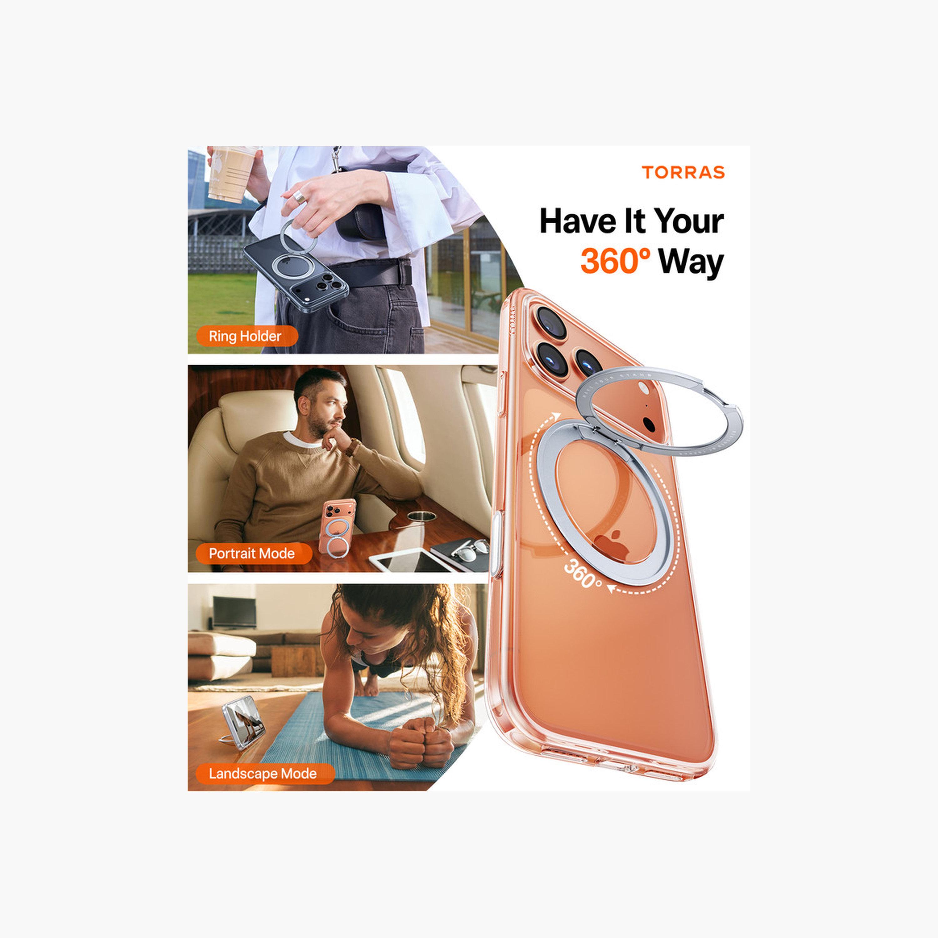 Torras iPhone 17 Pro Ostand Pro Series Clear Case-electronics-accessories-mobileaccesories-image-5