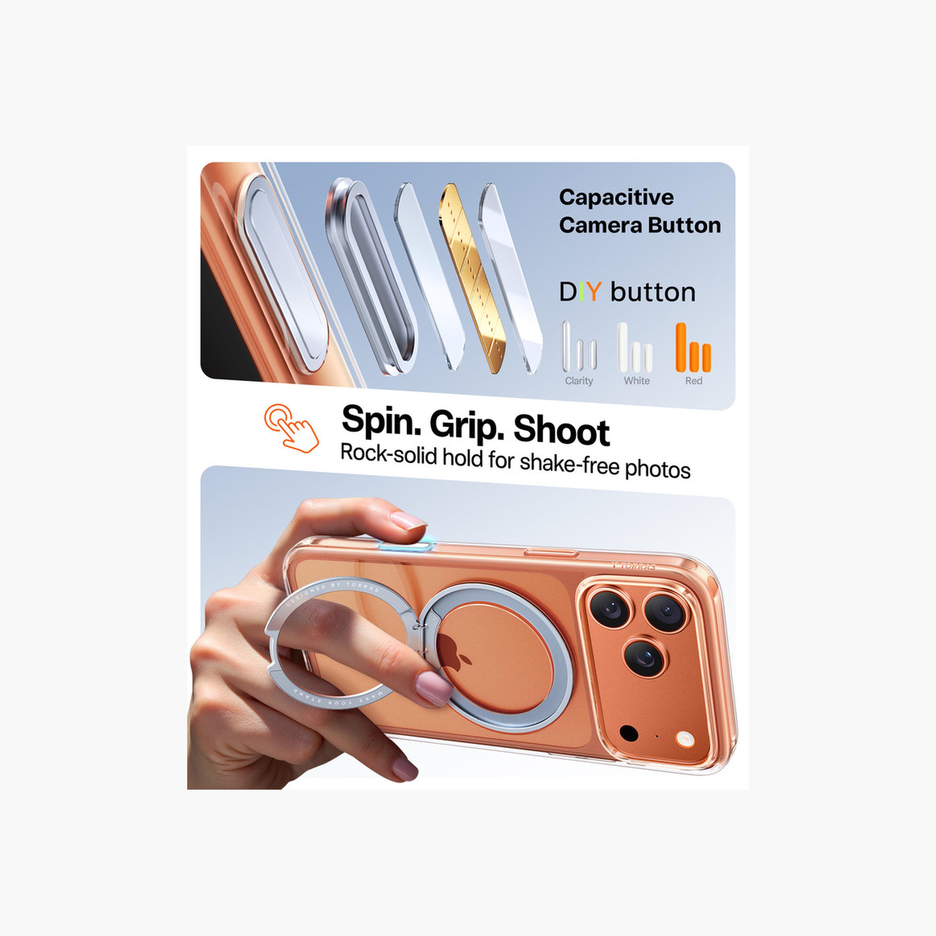 Torras iPhone 17 Pro Max Ostand Pro Series Clear Case-electronics-accessories-mobileaccesories-image-3