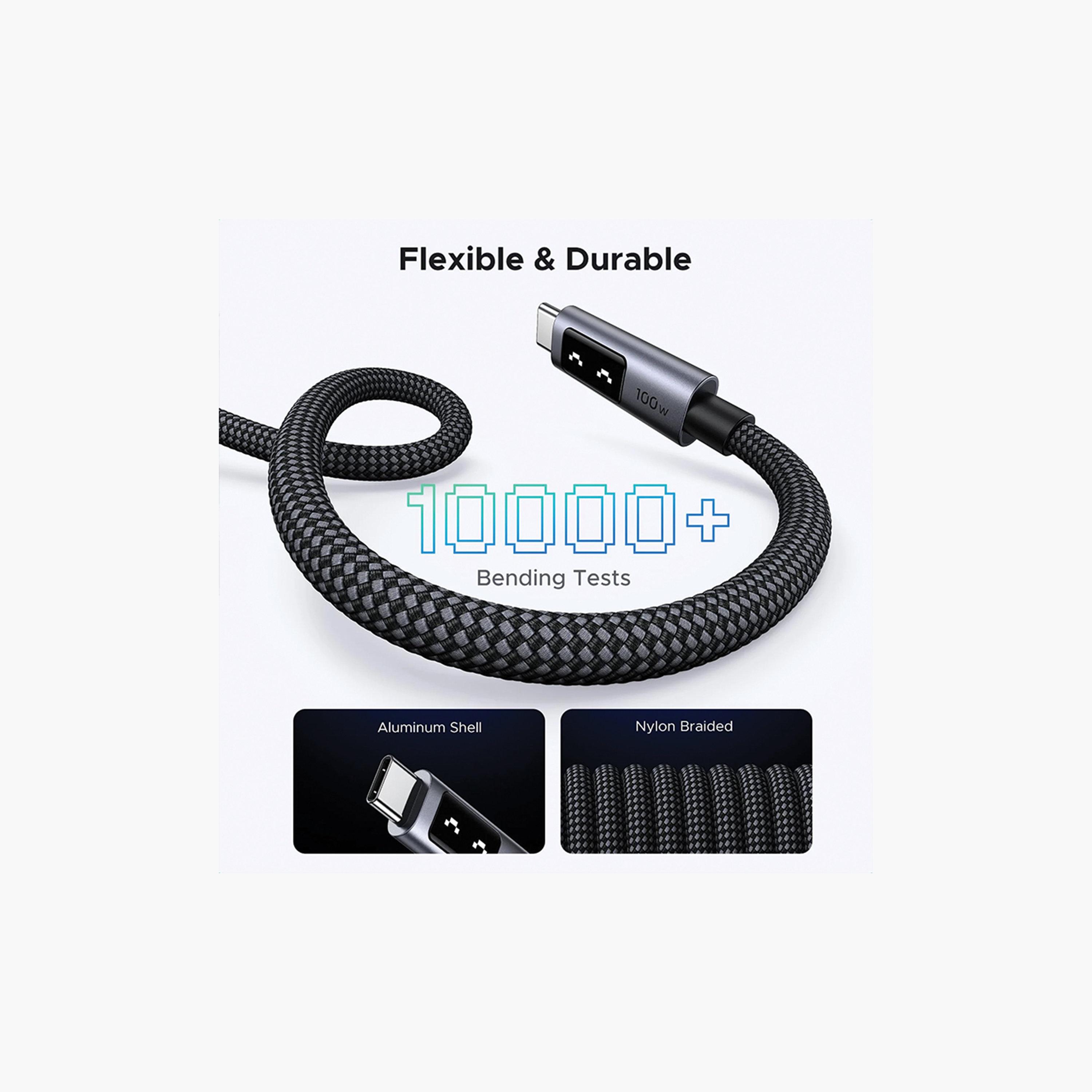 Ugreen USB-C to USB-C 1M 100W Charging Uno Cable-electronics-accessories-mobileaccesories-image-3