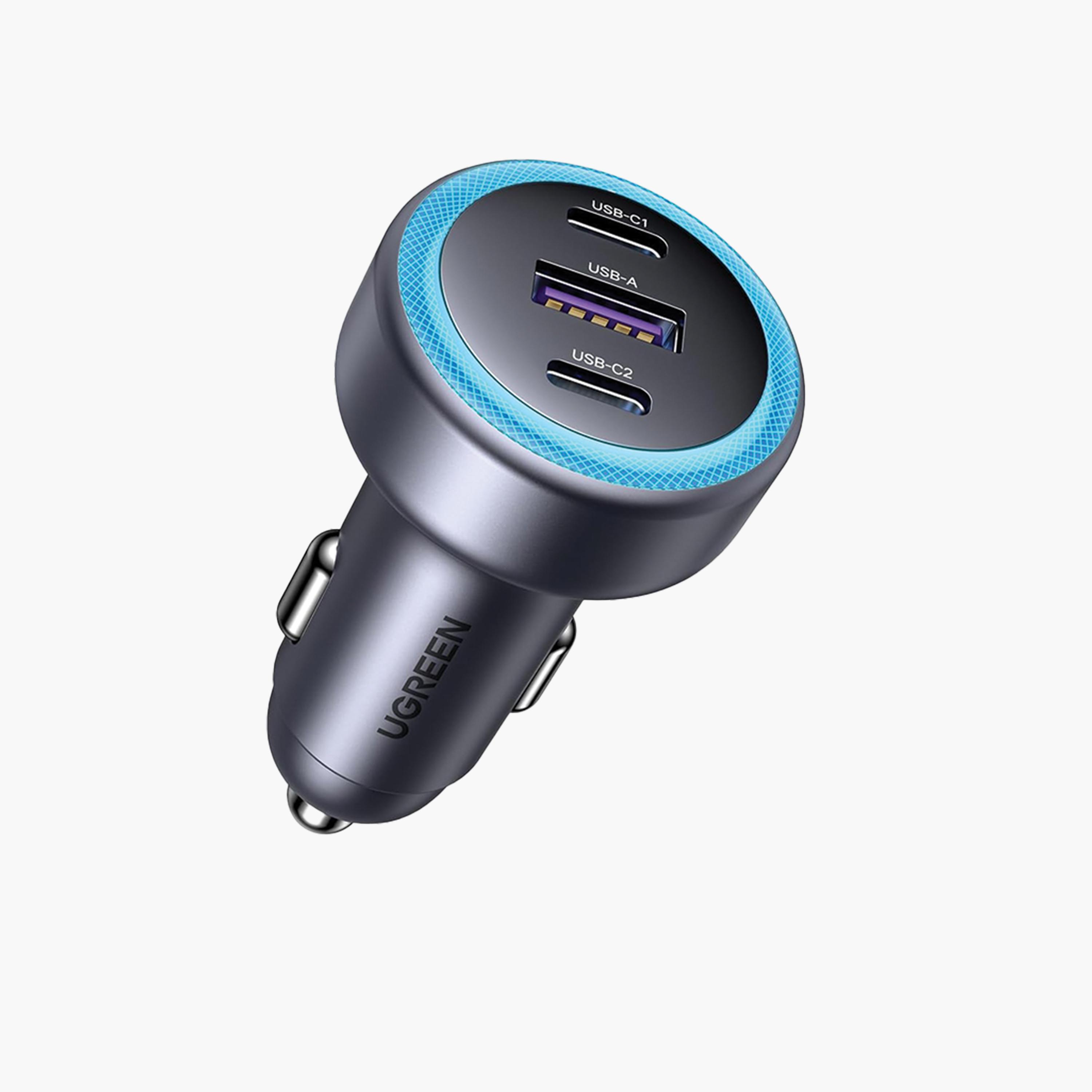 Ugreen 2 USB-C and USB Ports 30W Fast Car Charger-electronics-accessories-mobileaccesories-image-1