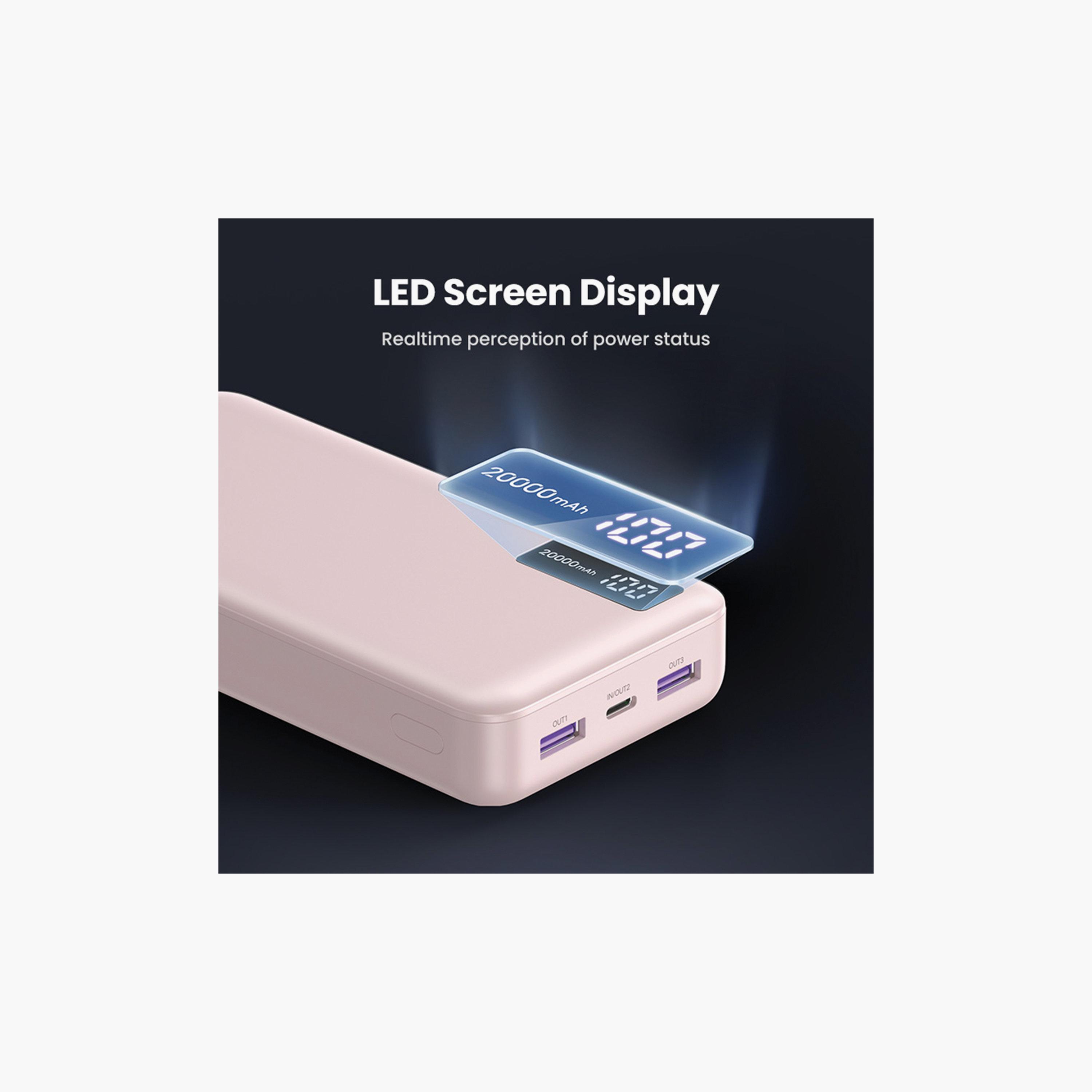 Ugreen USB-C and 2 USB Ports 20000mAh 20W Fast Charging Power Bank-electronics-accessories-mobileaccesories-image-4