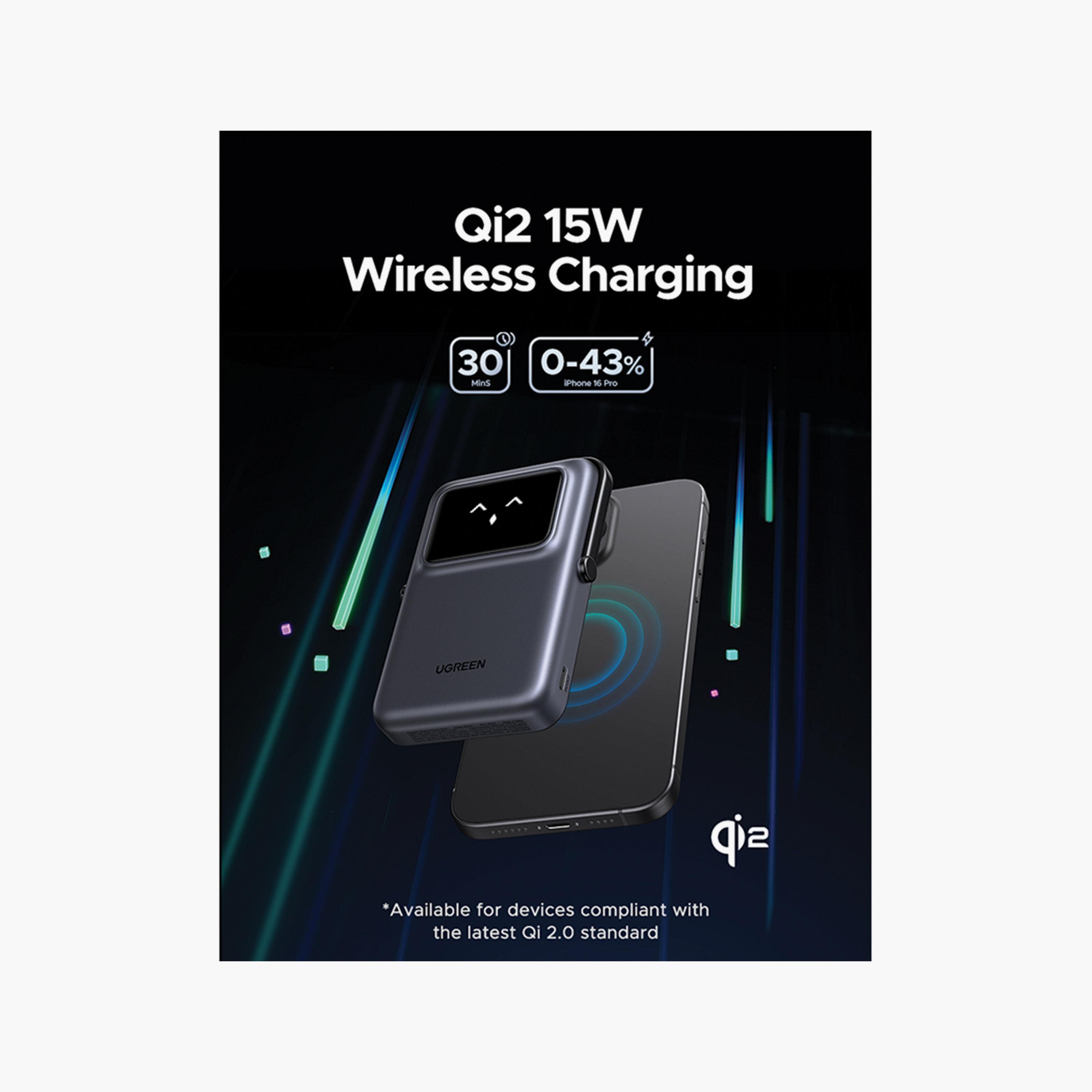 Ugreen 10000mAh 15W Magnetic Wireless MagSafe Uno Power Bank-electronics-accessories-mobileaccesories-image-2