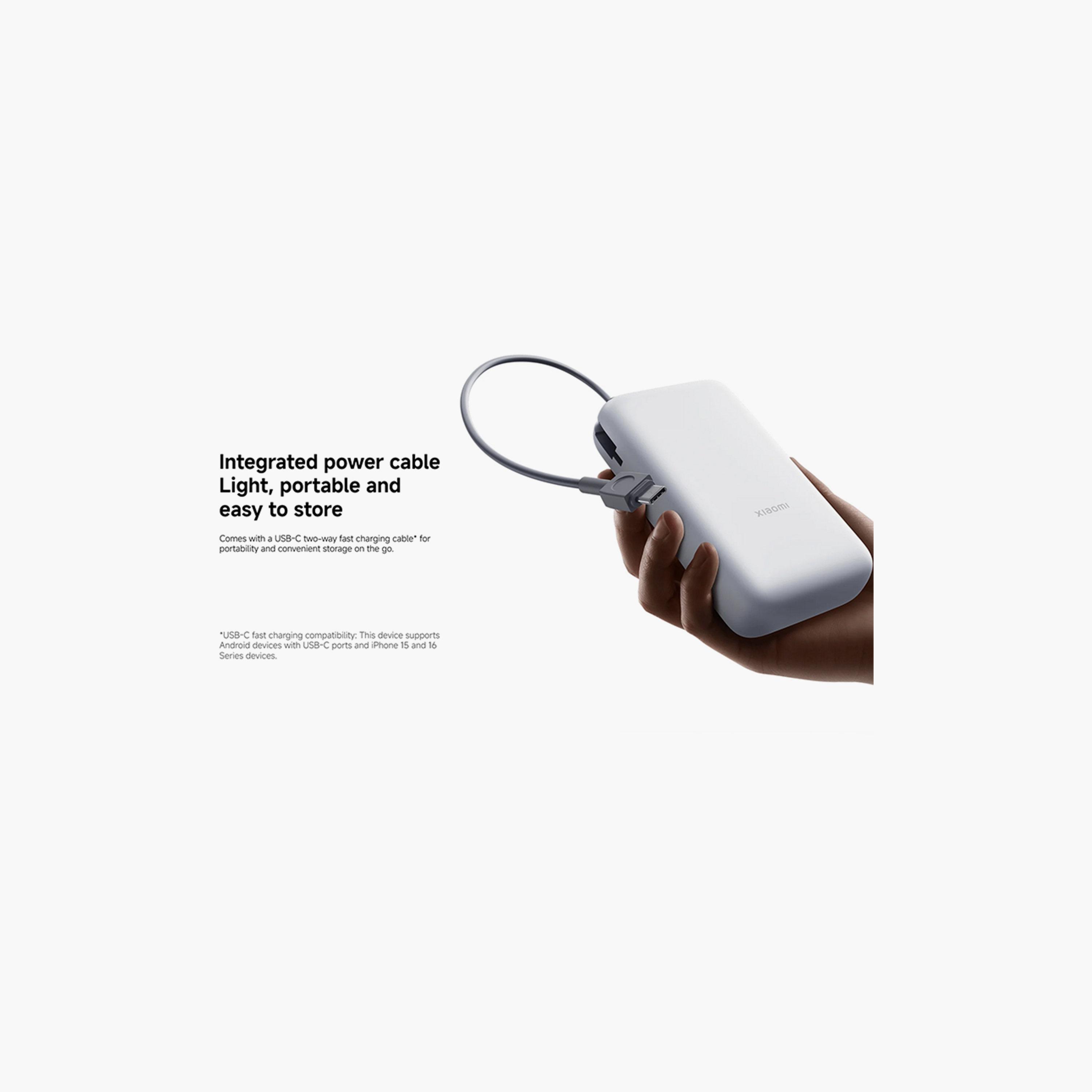 Xiaomi USB-C and USB Ports 20000mAh 22.5W Integrated Cable Power Bank-electronics-accessories-mobileaccesories-image-6