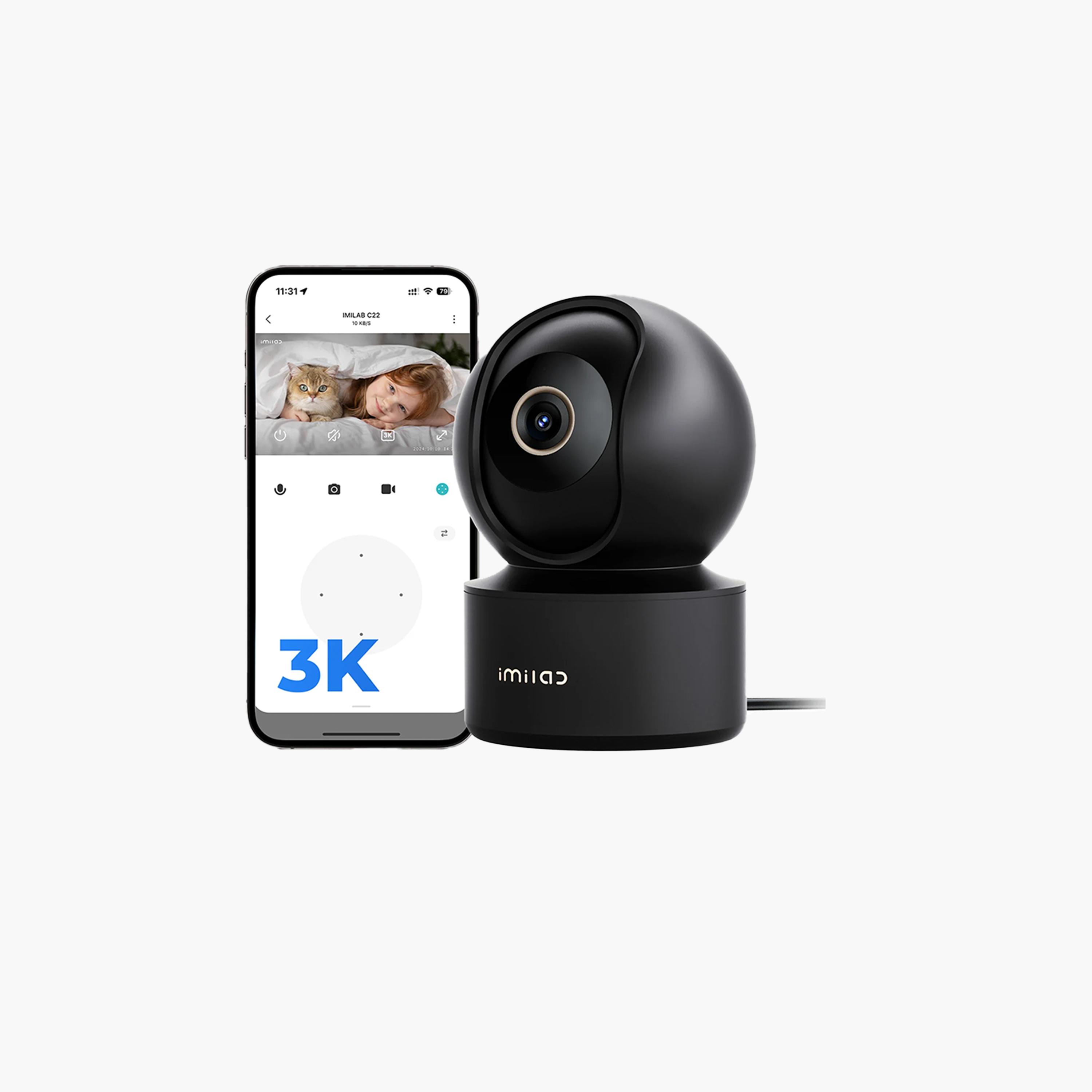 Imilab Indoor Plug-in Wi-Fi 3K Smart Security Camera-electronics-camera-image-1