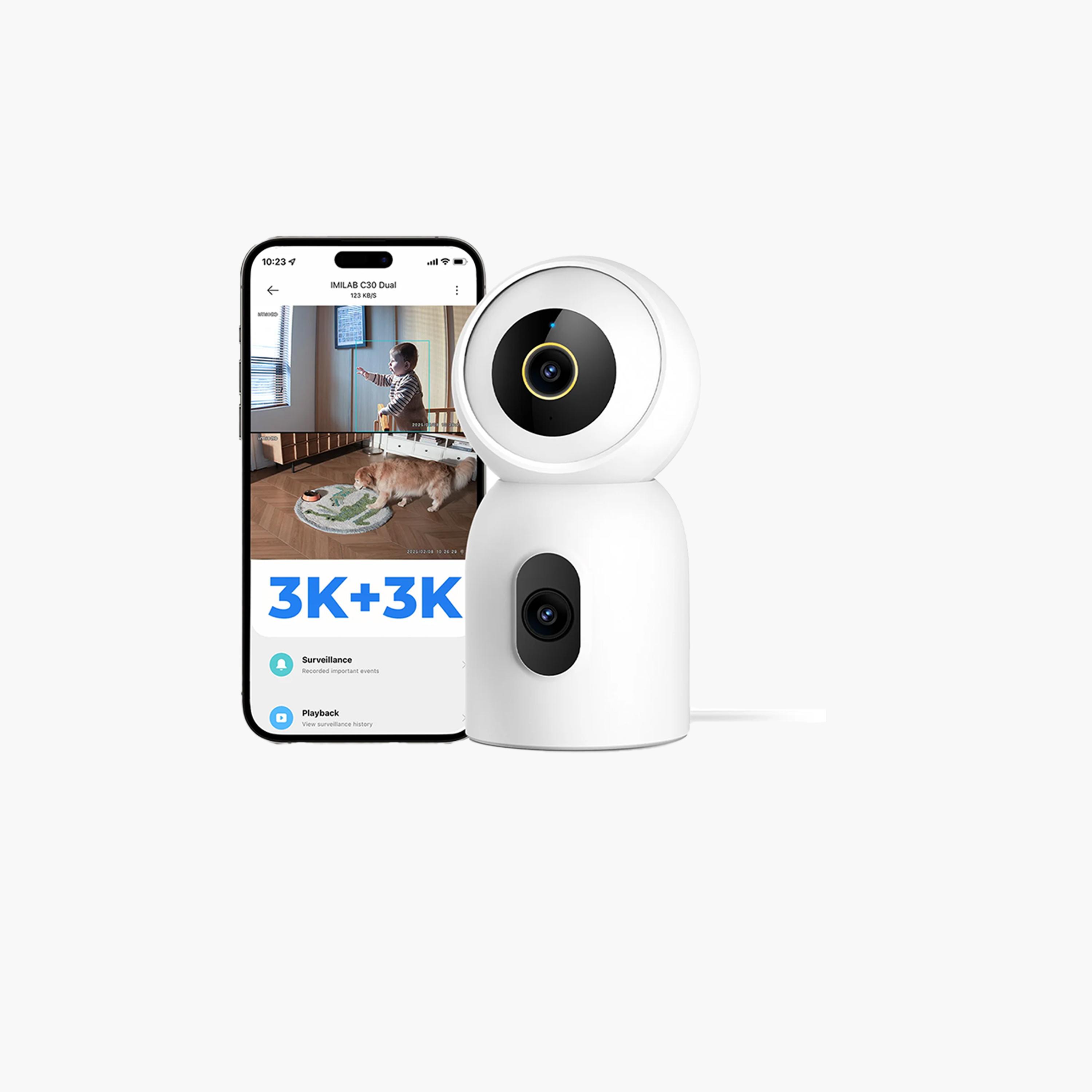Imilab Dual Indoor Plug-in Wi-Fi 3K+3K Smart Security Camera-electronics-camera-image-1