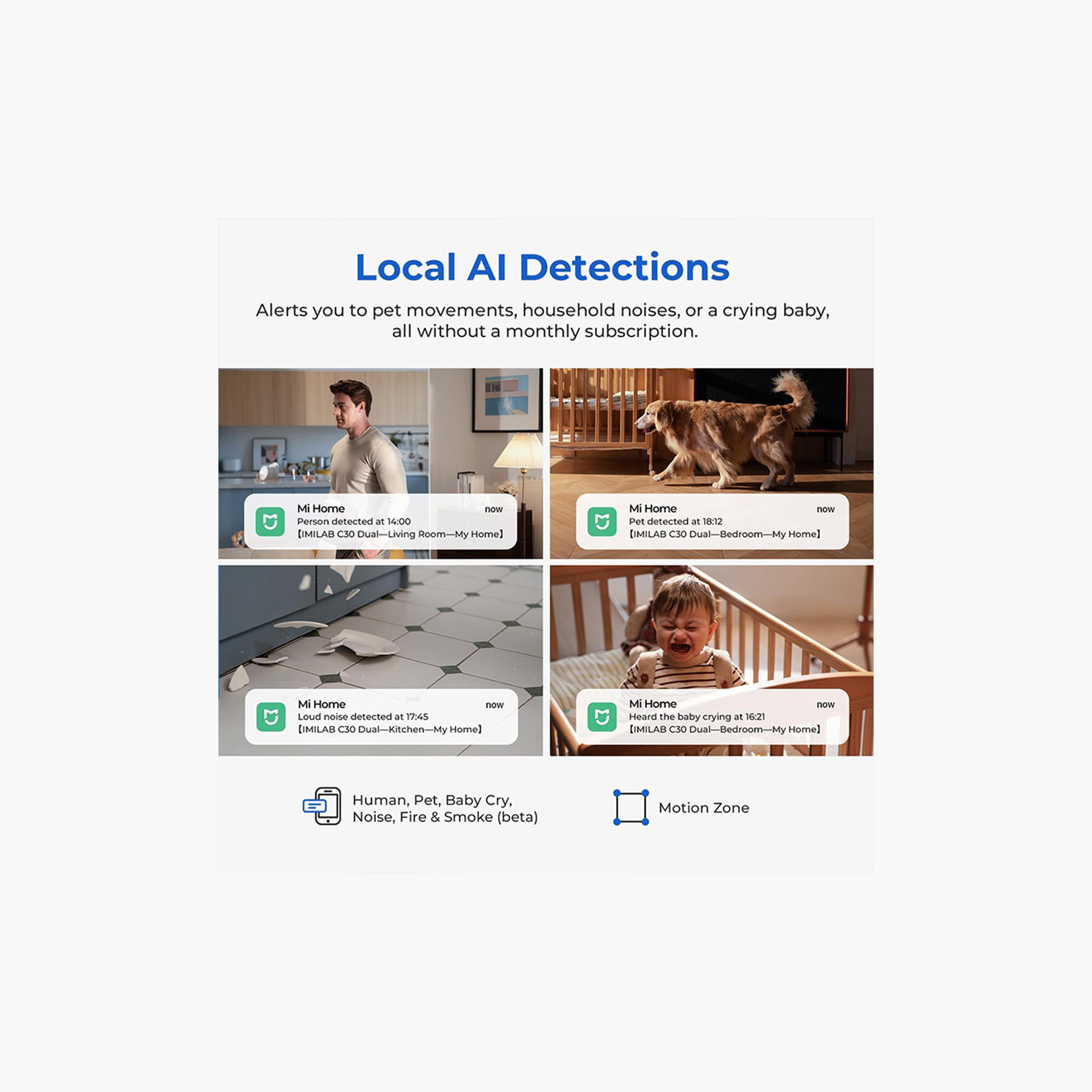 Imilab Dual Indoor Plug-in Wi-Fi 3K+3K Smart Security Camera-electronics-camera-image-3