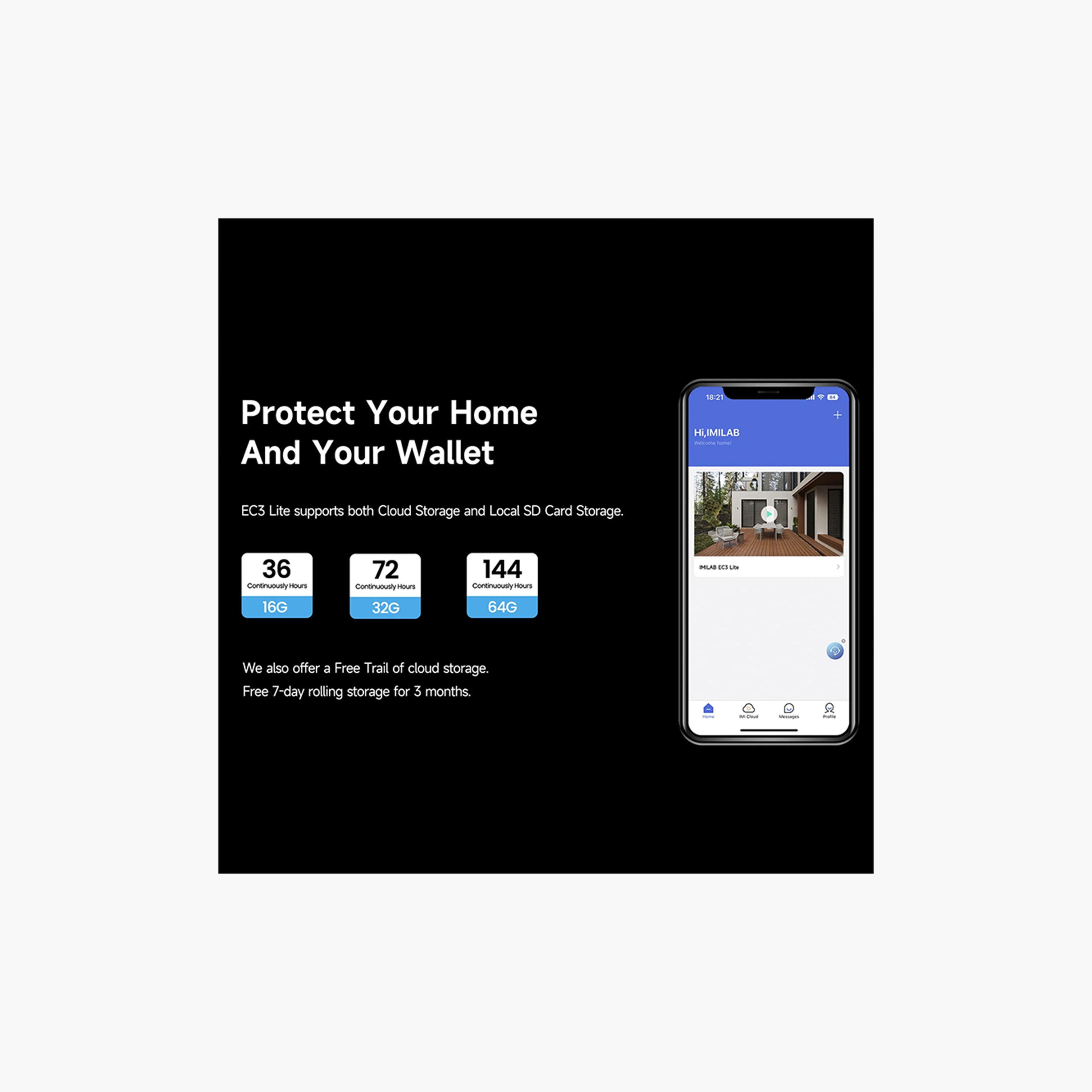 Imilab Outdoor Spotlight Plug-in Wi-Fi 2K EC3-Lite Smart Security Camera-electronics-camera-image-6