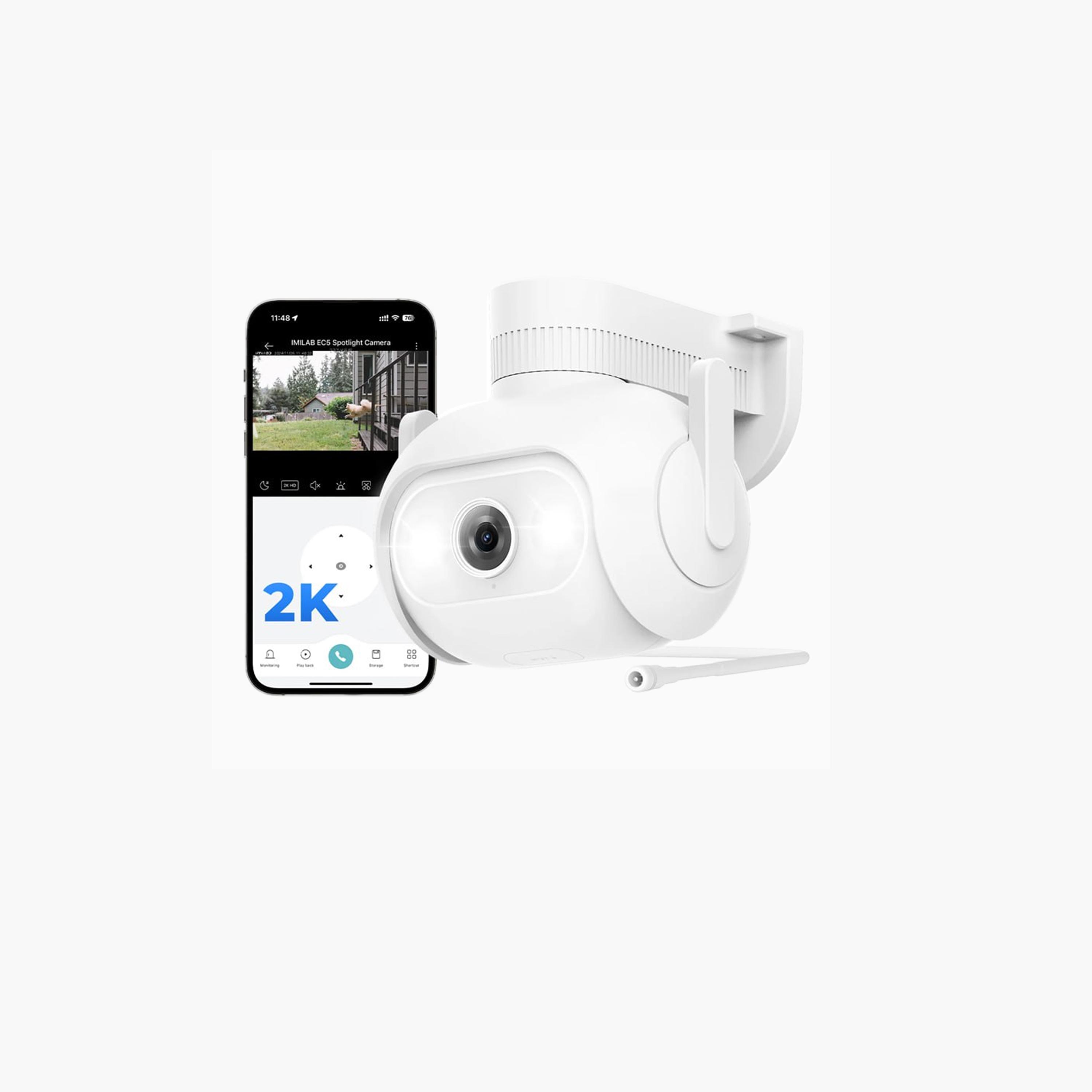 Imilab Outdoor Spotlight Plug-in Wi-Fi 2K EC5 Smart Security Camera-electronics-camera-image-1