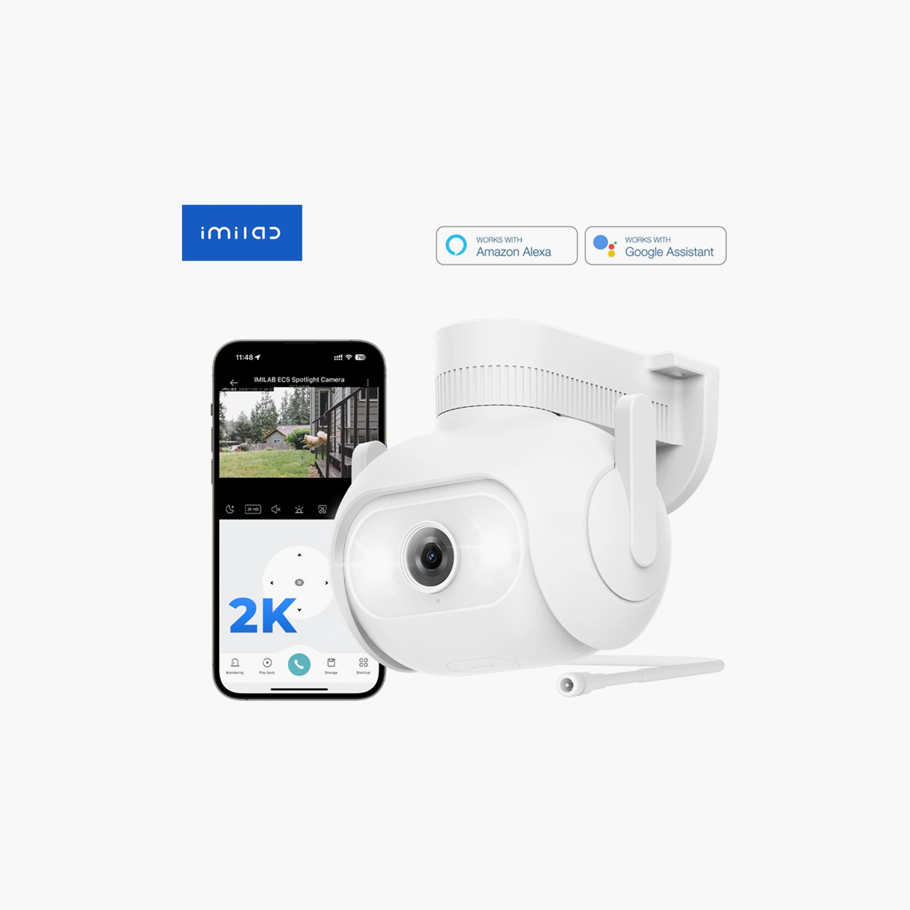 Imilab Outdoor Spotlight Plug-in Wi-Fi 2K EC5 Smart Security Camera-electronics-camera-image-2