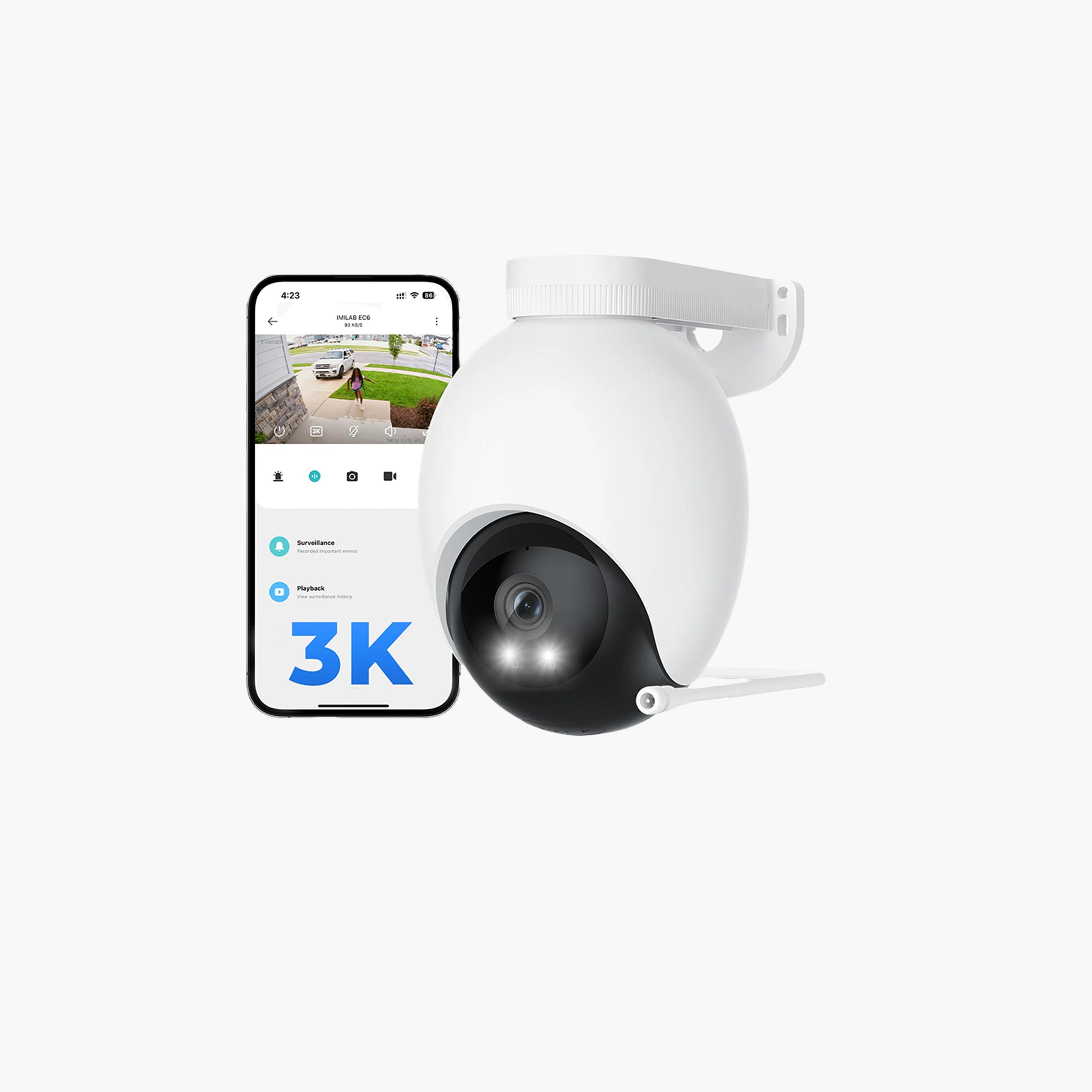 Imilab Outdoor Spotlight Plug-in Wi-Fi 3K EC6 Smart Security Camera-electronics-camera-image-1