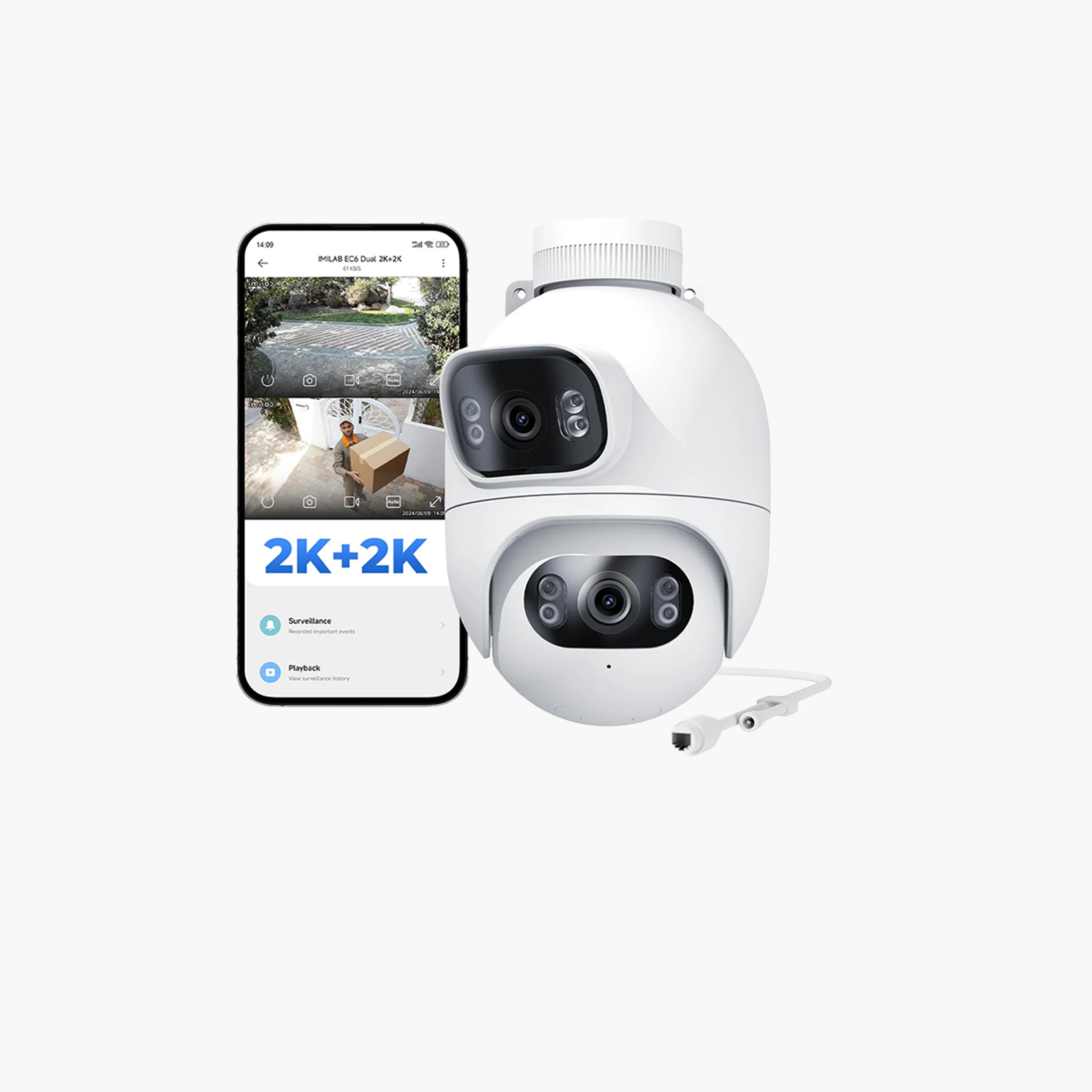 Imilab Dual Outdoor Spotlight Plug-in Wi-Fi 2K+2K EC6-Dual Smart Security Camera-electronics-camera-image-1