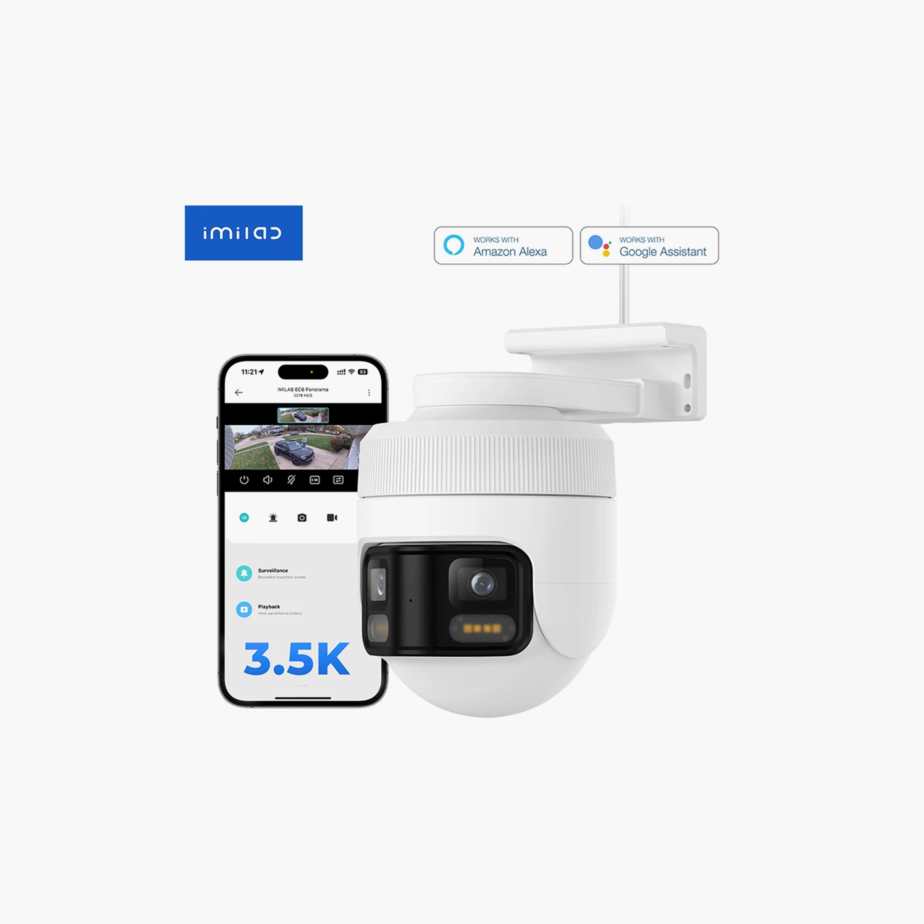 Imilab Outdoor Spotlight Plug-in Wi-Fi 3.5K EC6 Panorama Smart Security Camera-electronics-camera-image-2