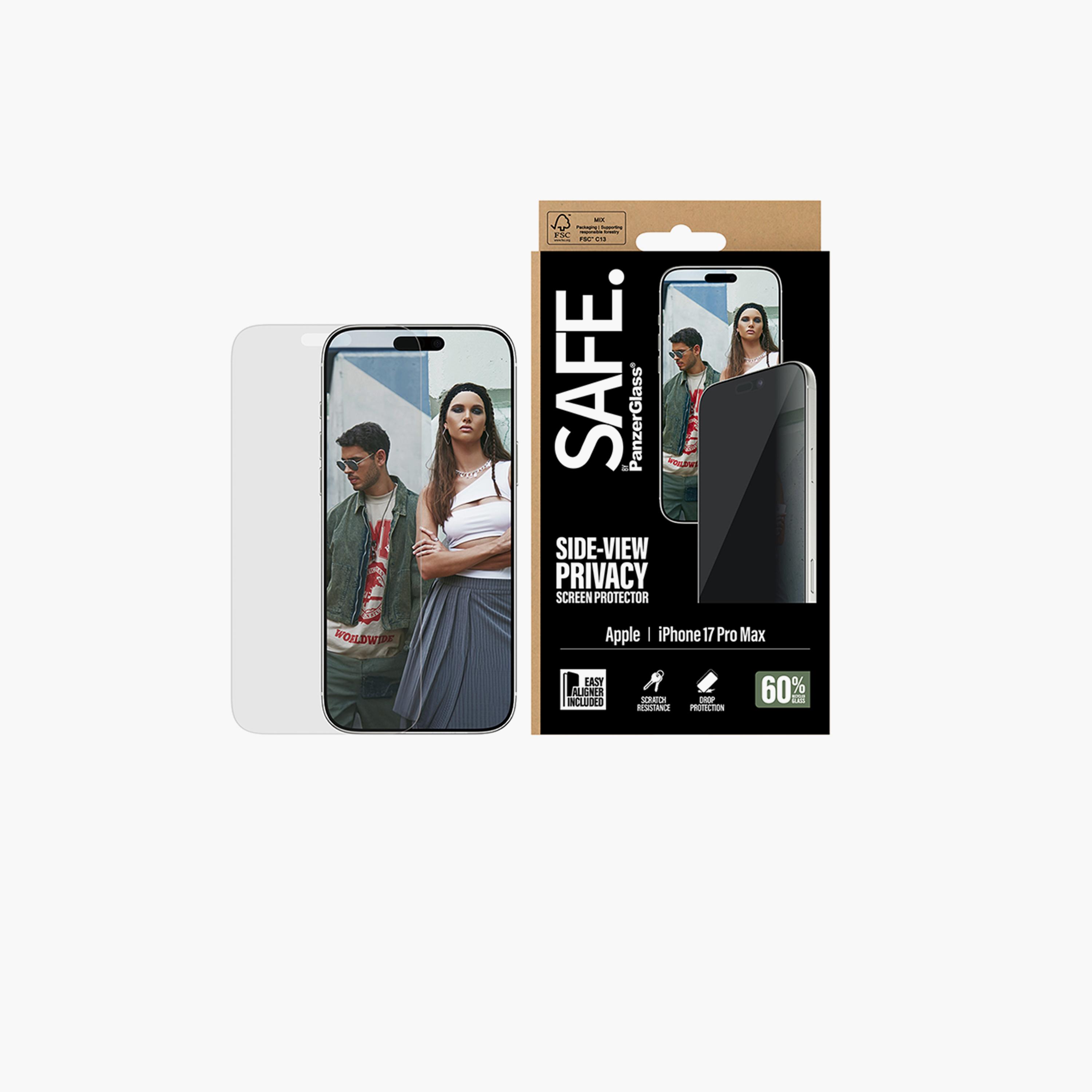 PanzerGlass iPhone 17 Pro Max Ultra-Wide Fit Safe Privacy Screen Protector-electronics-accessories-mobileaccesories-image-3