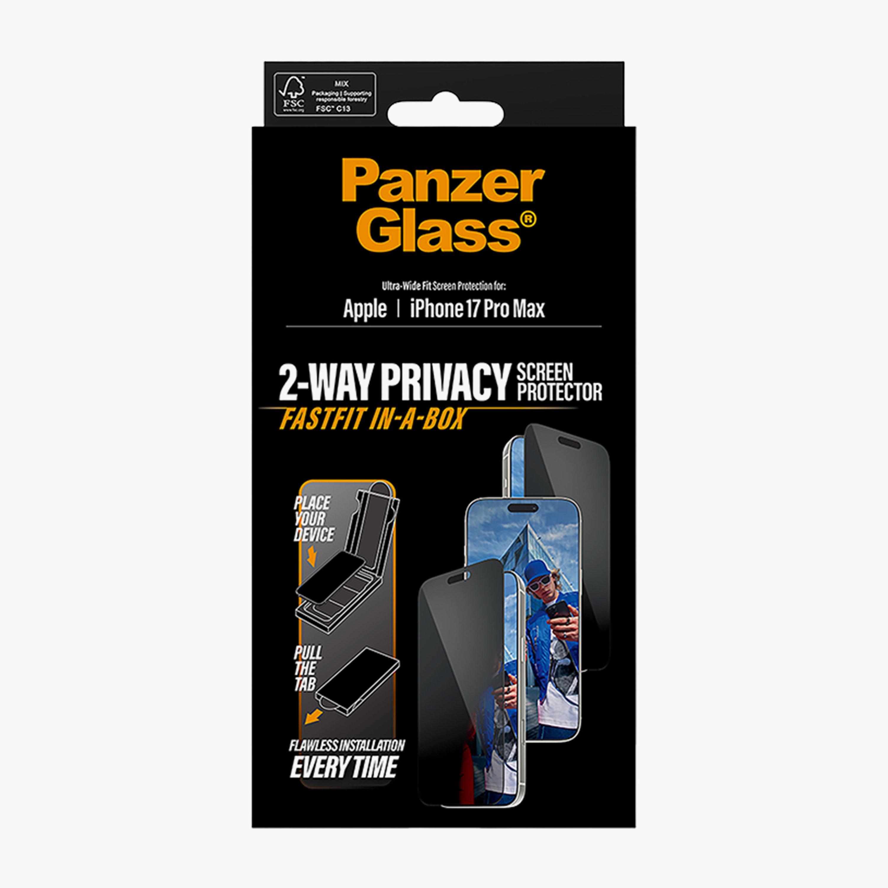 PanzerGlass iPhone 17 Pro Max Ultra-Wide Fit Black Frame Privacy Screen Protector-electronics-accessories-mobileaccesories-image-5