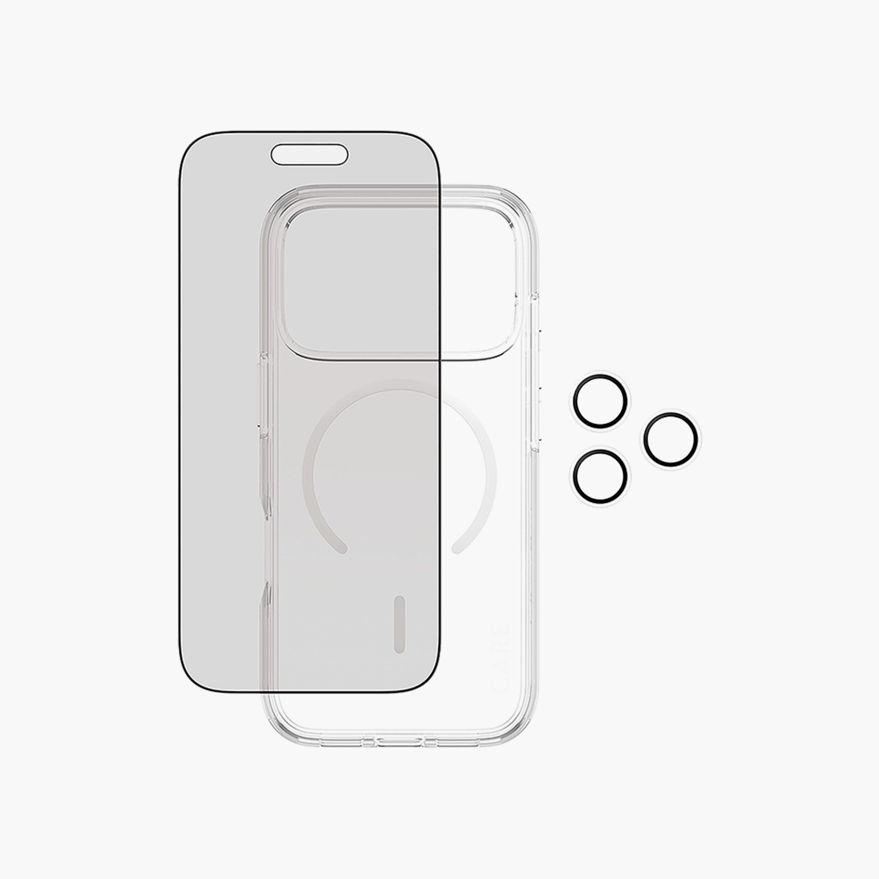 PanzerGlass iPhone 17 Pro 3-in-1 Flagship CARE Protection Package Privacy-electronics-accessories-mobileaccesories-image-1