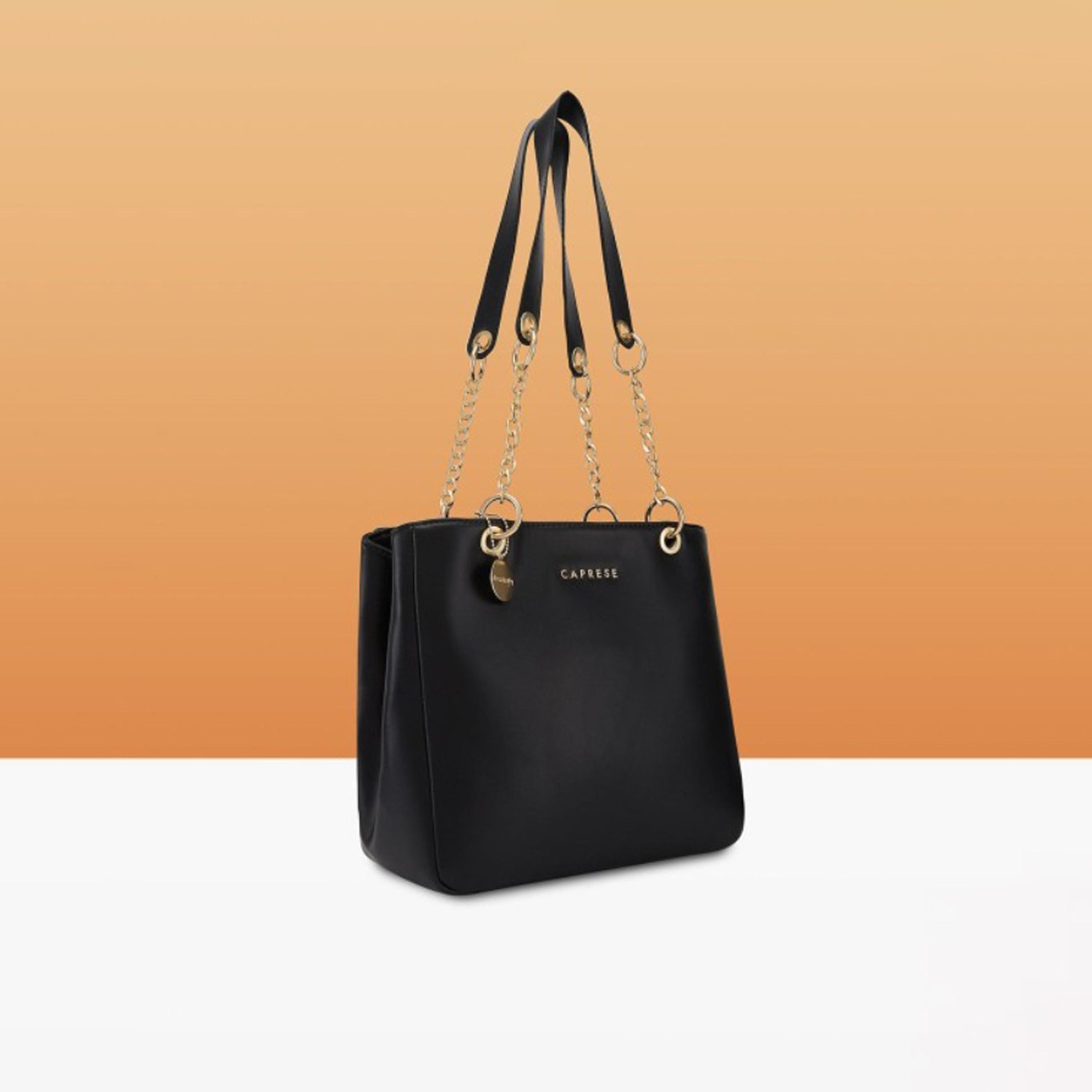 كابريس - شنطة أبينا سادة بمقبض مزدوج وسحاب | 30 × 25 × 12 سم-women-bagsandwallets-handbags-image-4
