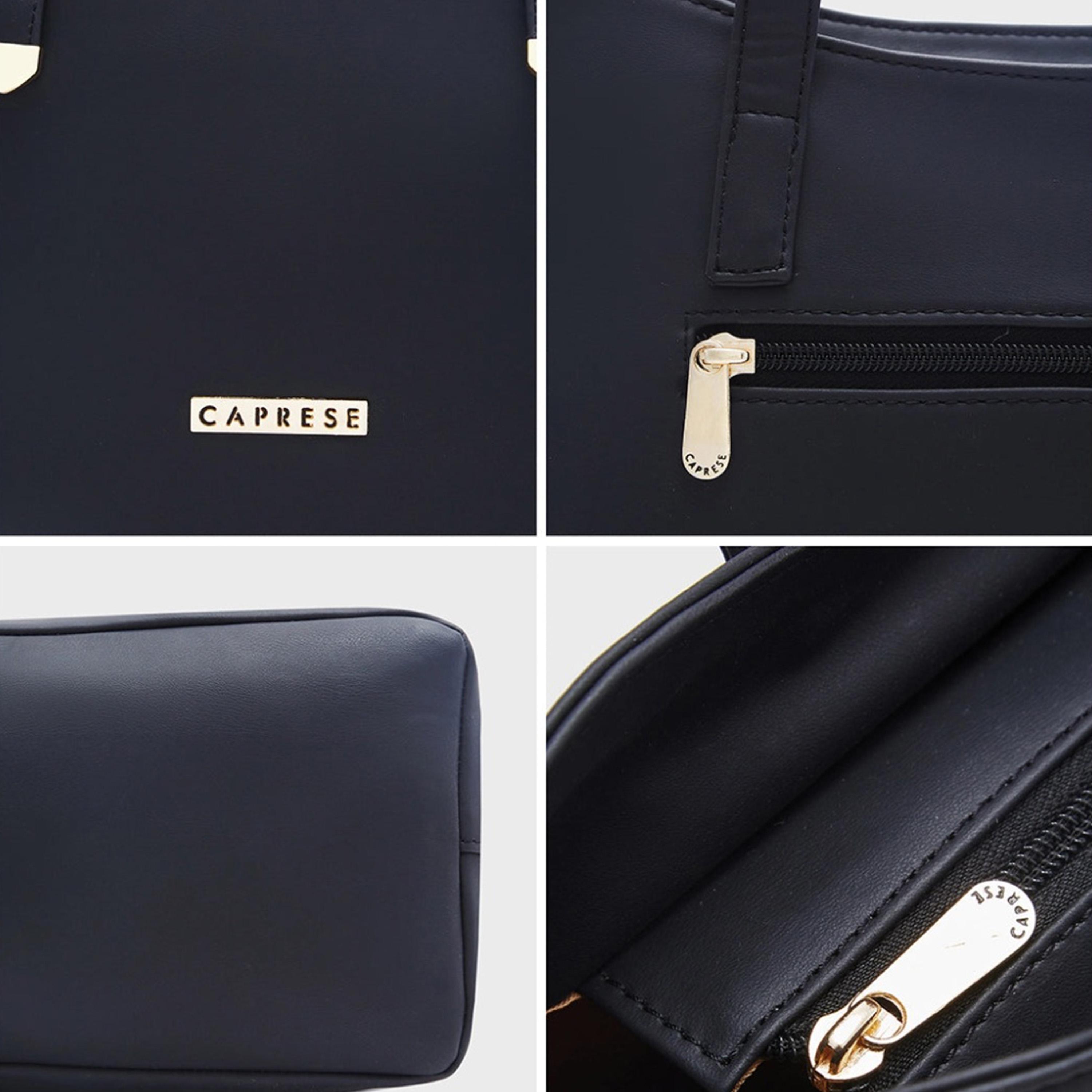 Caprese Afra Plain Double Handle Tote Bag with Zipper | 30 x 25 x 12 CM-women-bagsandwallets-handbags-image-6