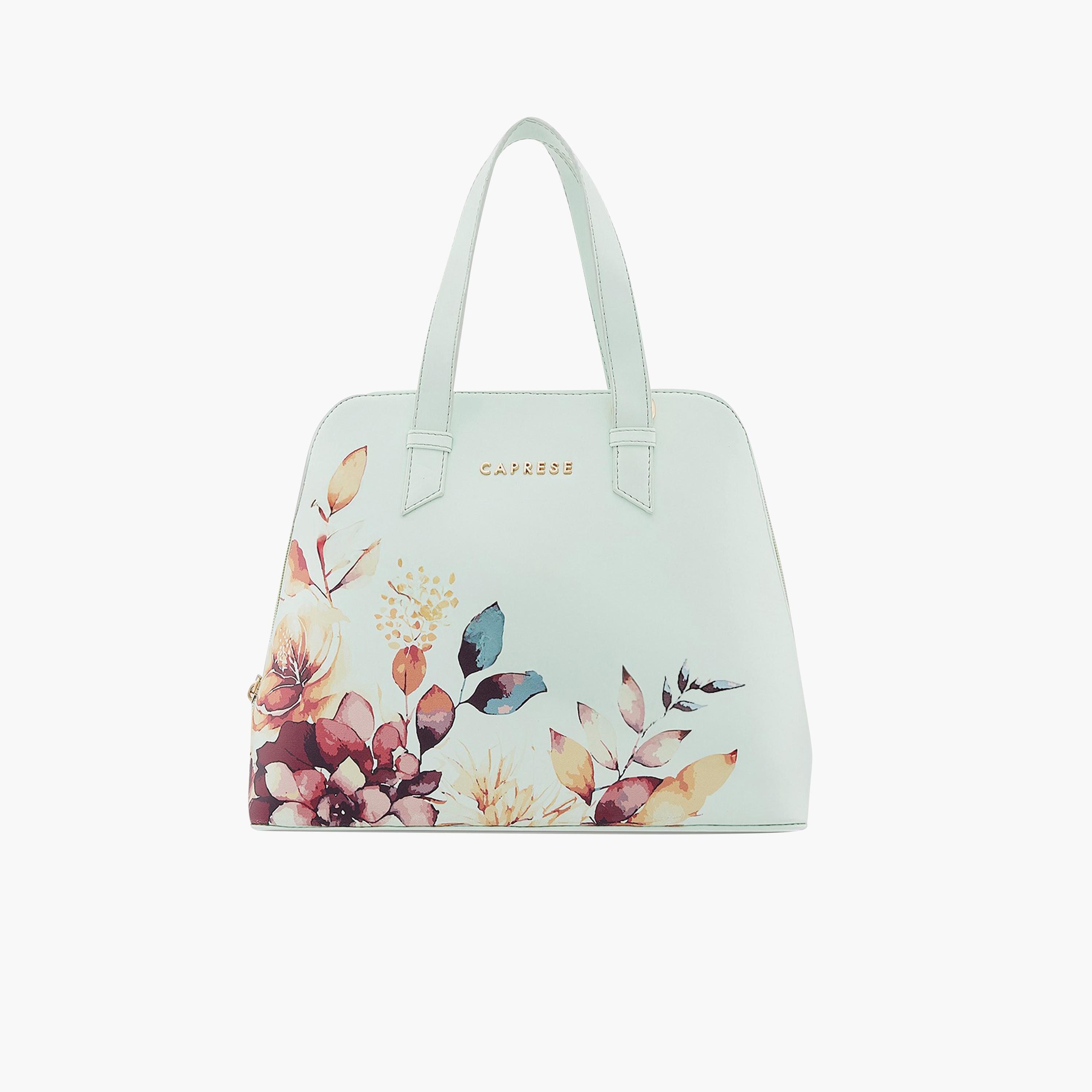 Caprese Alaya Printed Double Handle Satchel Bag with Zipper and Detachable Strap | 28 x 22 x 11 CM-women-bagsandwallets-handbags-image-1