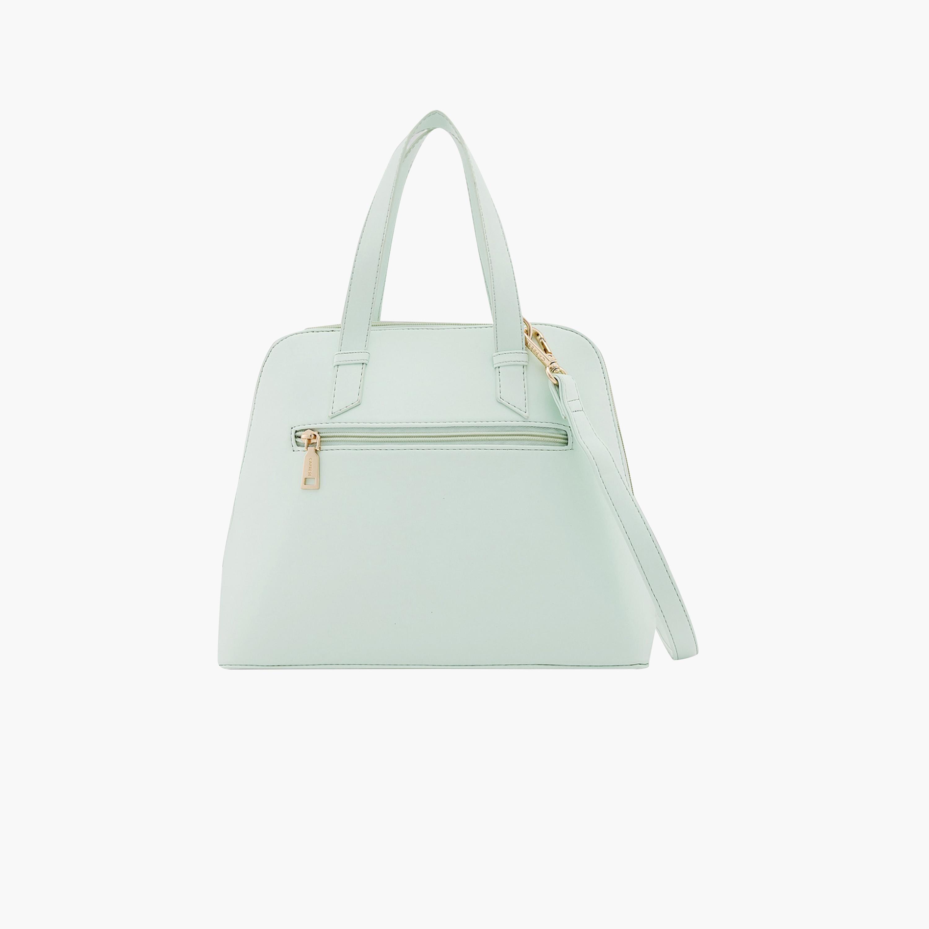 Caprese Alaya Printed Double Handle Satchel Bag with Zipper and Detachable Strap | 28 x 22 x 11 CM-women-bagsandwallets-handbags-image-5