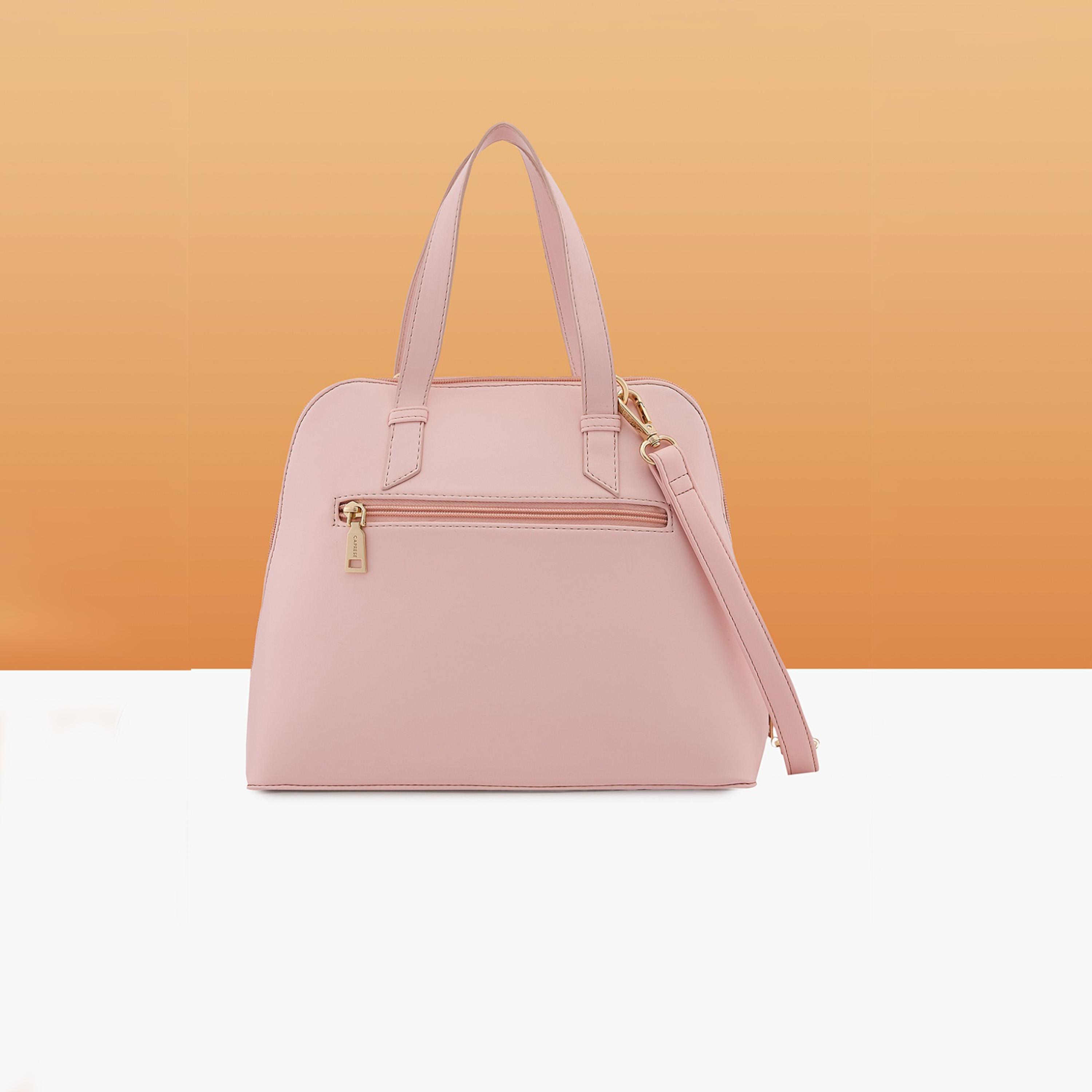 Caprese Alaya Printed Double Handle Satchel Bag with Zipper and Detachable Strap | 28 x 22 x 11 CM-women-bagsandwallets-handbags-image-5