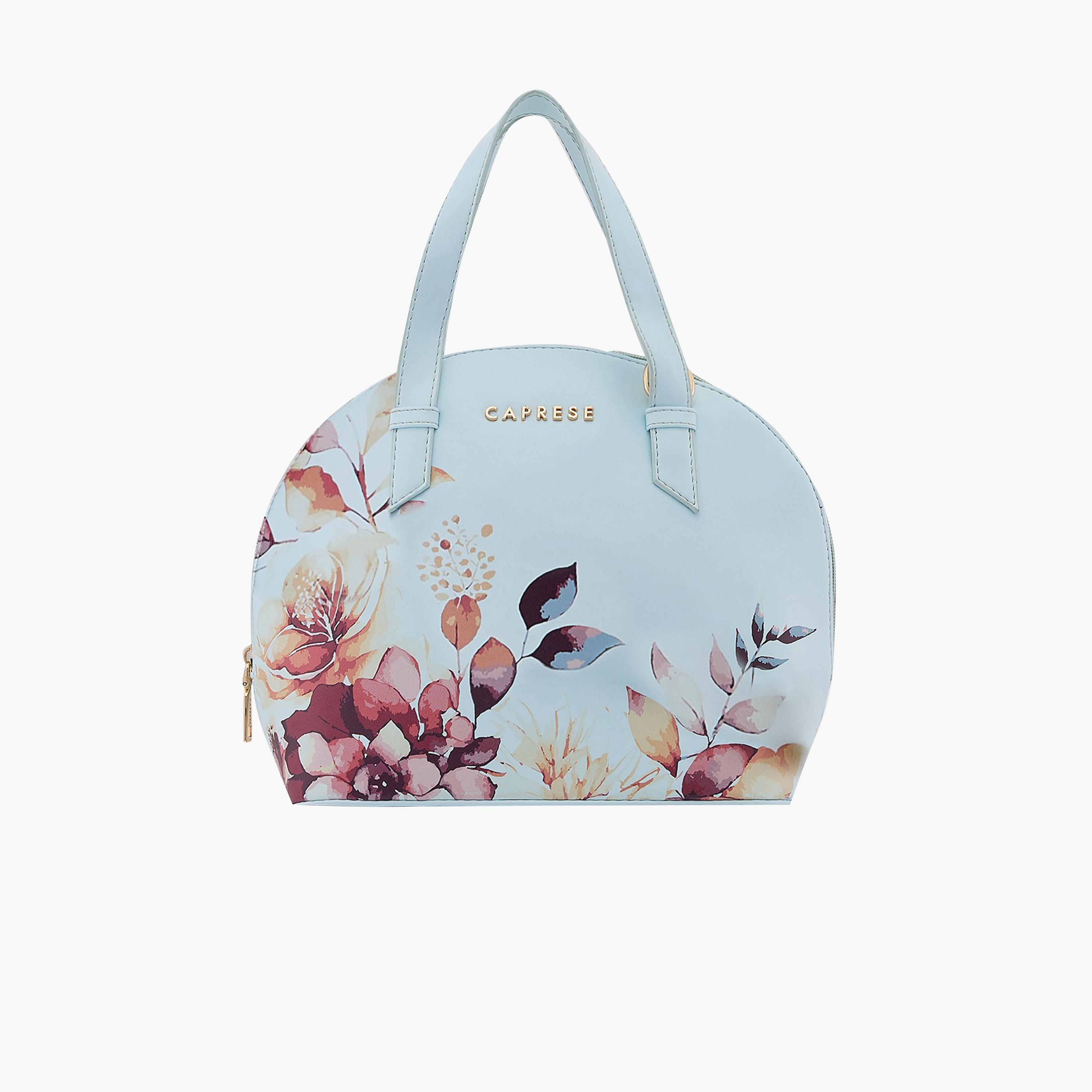 Caprese Alaya Printed Double Handle Satchel Bag with Zipper and Detachable Strap | 28 x 22 x 11 CM-women-bagsandwallets-handbags-image-1