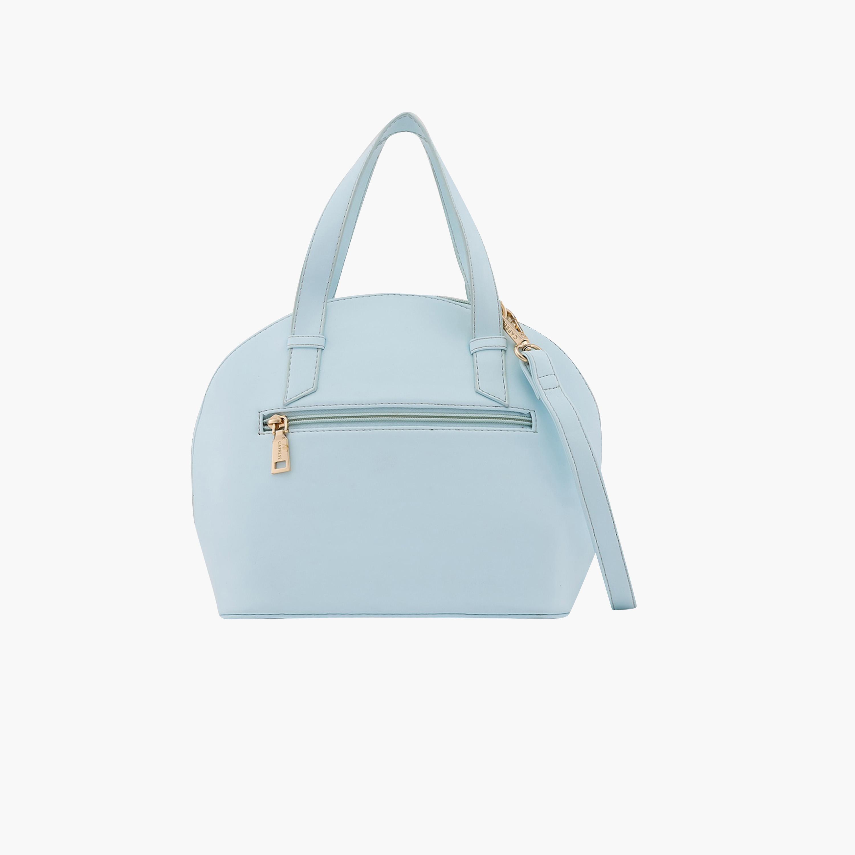 Caprese Alaya Printed Double Handle Satchel Bag with Zipper and Detachable Strap | 28 x 22 x 11 CM-women-bagsandwallets-handbags-image-5