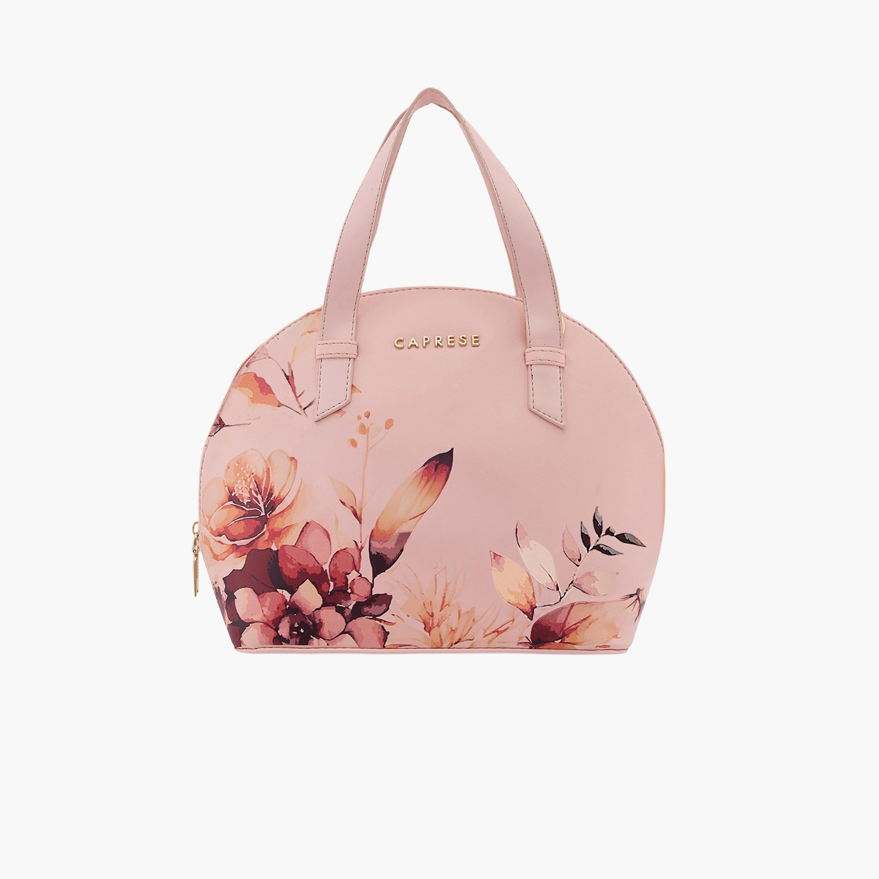 Caprese Alaya Printed Double Handle Satchel Bag with Zipper and Detachable Strap | 28 x 22 x 11 CM-women-bagsandwallets-handbags-image-1