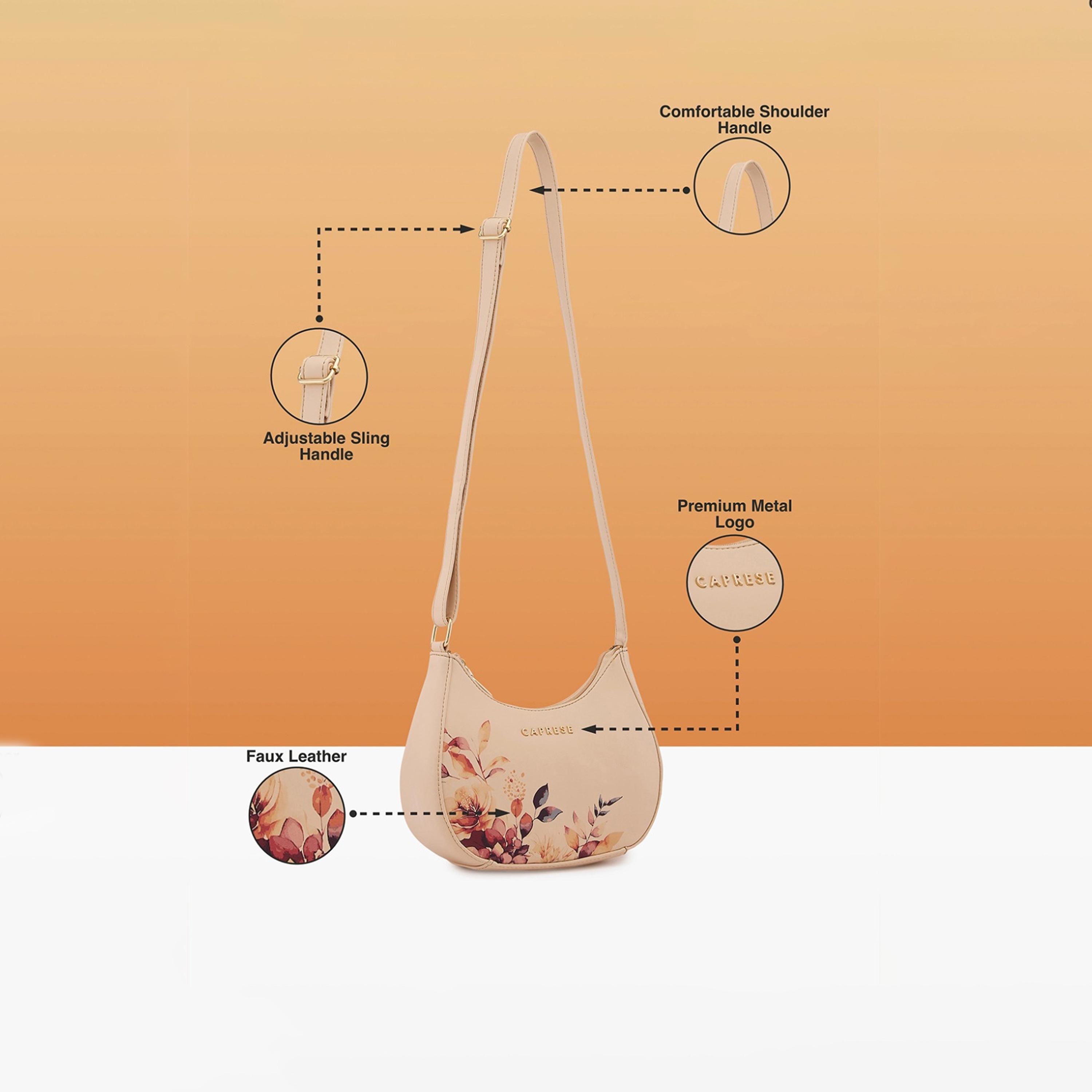 كابريس - شنطة كتف ألايا مطبوعة بسحاب وحزام قابل للتعديل | 22 × 18 × 8 سم-women-bagsandwallets-handbags-image-4