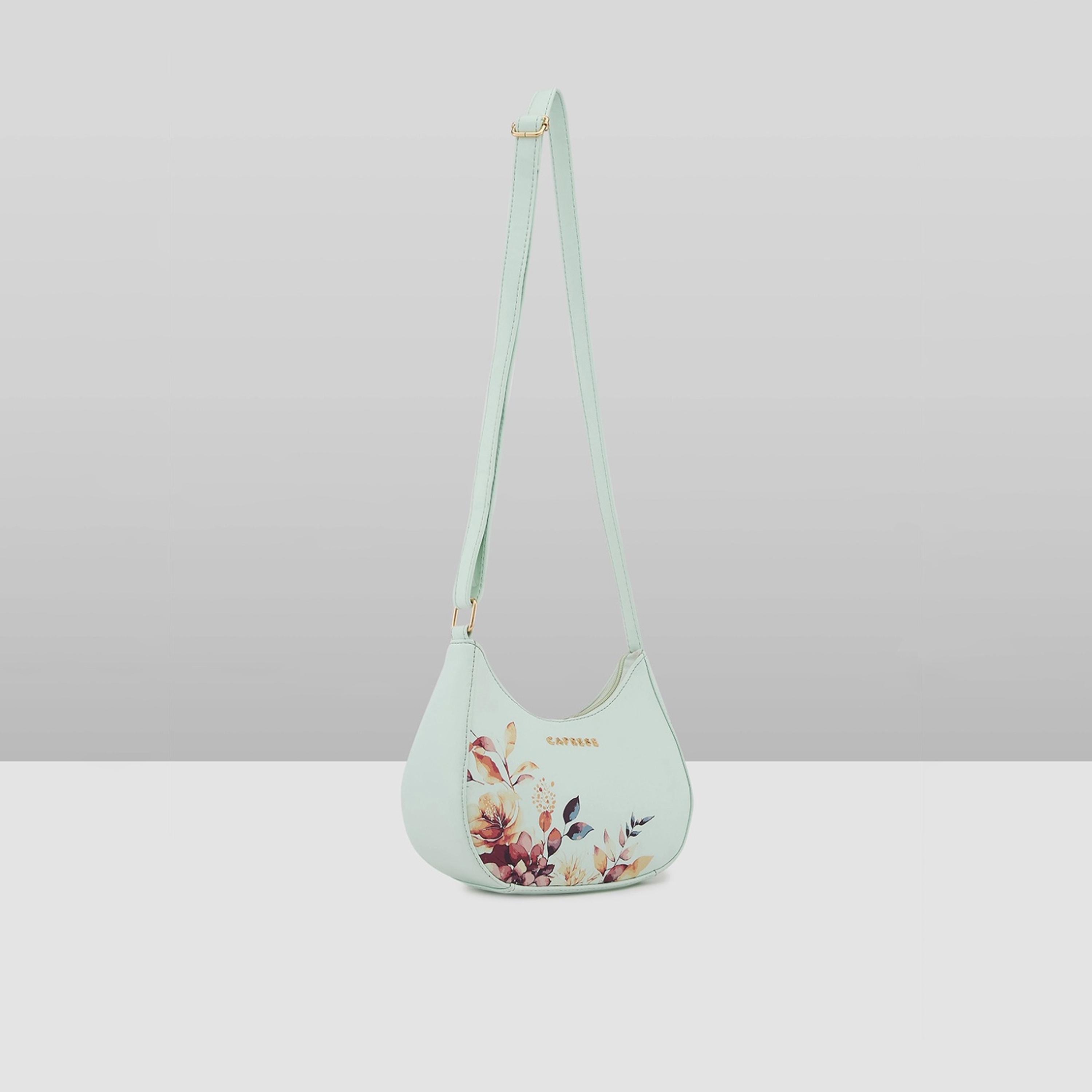 Caprese Alaya Printed Sling Bag with Zipper and Adjustable Strap | 22 x 18 x 8 CM-women-bagsandwallets-handbags-image-4