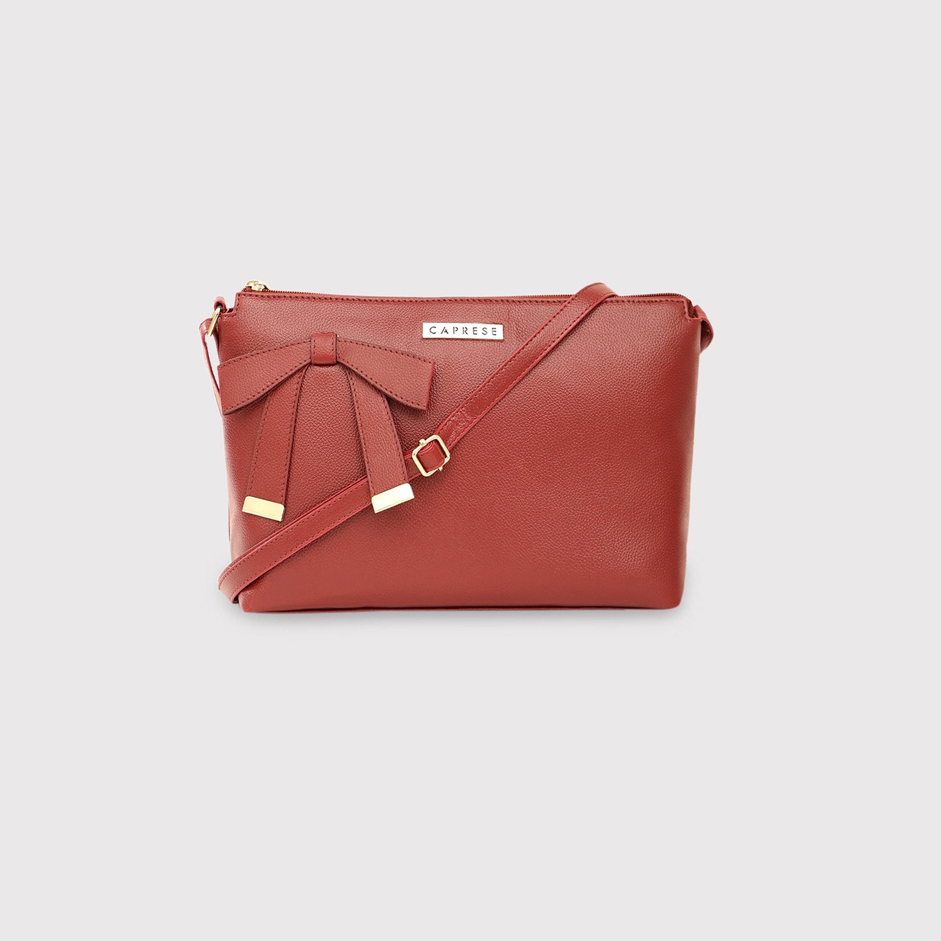 Caprese Alexandria Plain Sling Bag with Zipper and Adjustable Strap | 22 x 18 x 8 CM-women-bagsandwallets-handbags-image-1