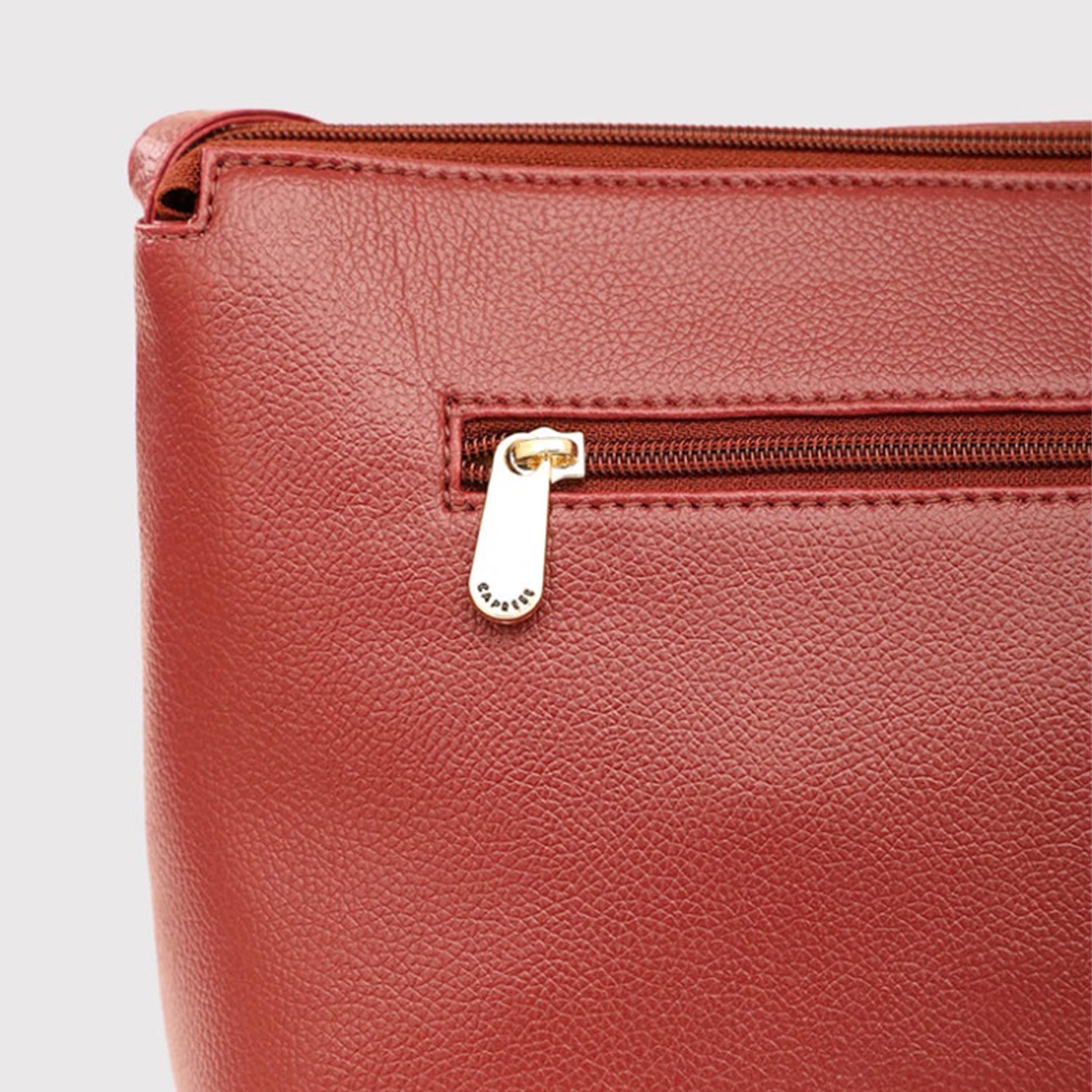 Caprese Alexandria Plain Sling Bag with Zipper and Adjustable Strap | 22 x 18 x 8 CM-women-bagsandwallets-handbags-image-6
