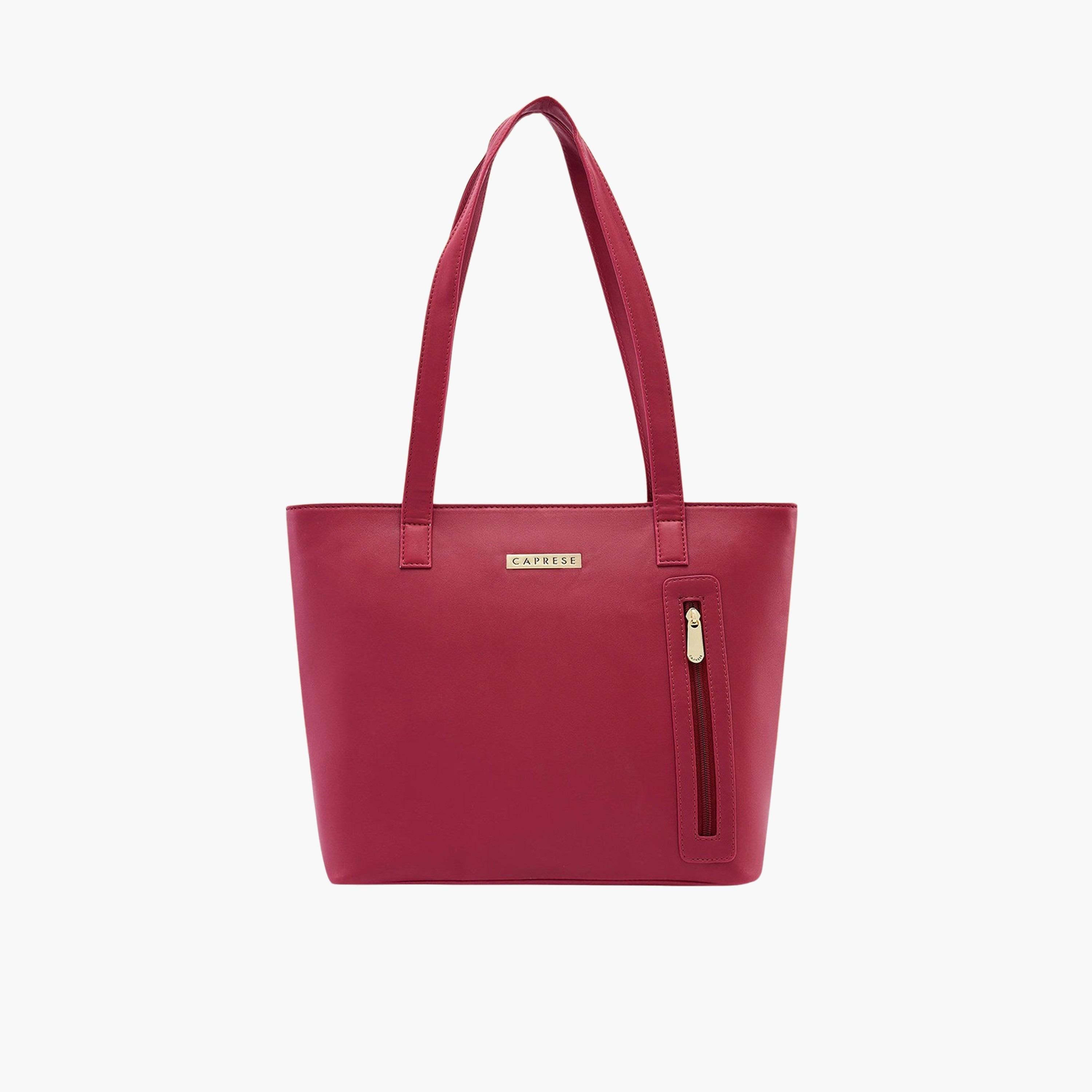 كابريس - شنطة الإسكندرية سادة بمقبضين وسحاب | 30 × 25 × 12 سم-women-bagsandwallets-handbags-image-1