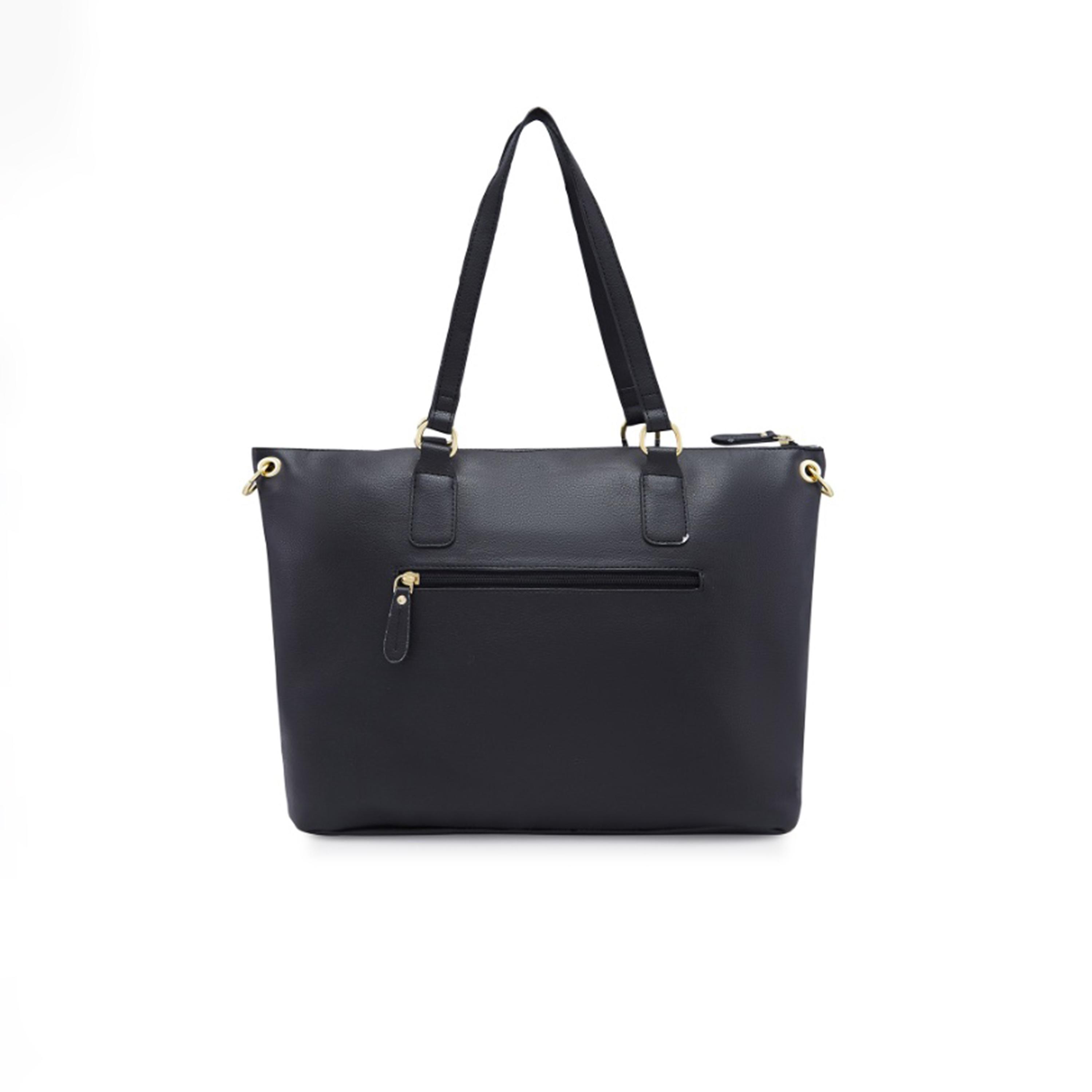 Caprese Amelia Textured Double Handle Satchel Bag with Zipper and Detachable Strap | 28 x 22 x 11 CM-women-bagsandwallets-handbags-image-5