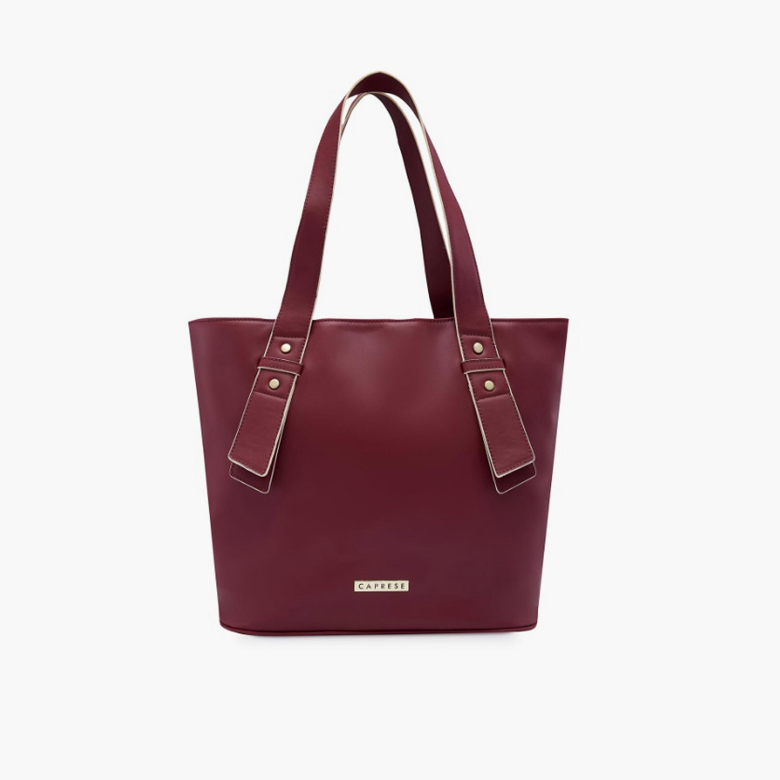 Caprese Amelia Plain Double Handle Tote Bag with Zipper | 41 x 29 x 14 CM-women-bagsandwallets-handbags-image-1