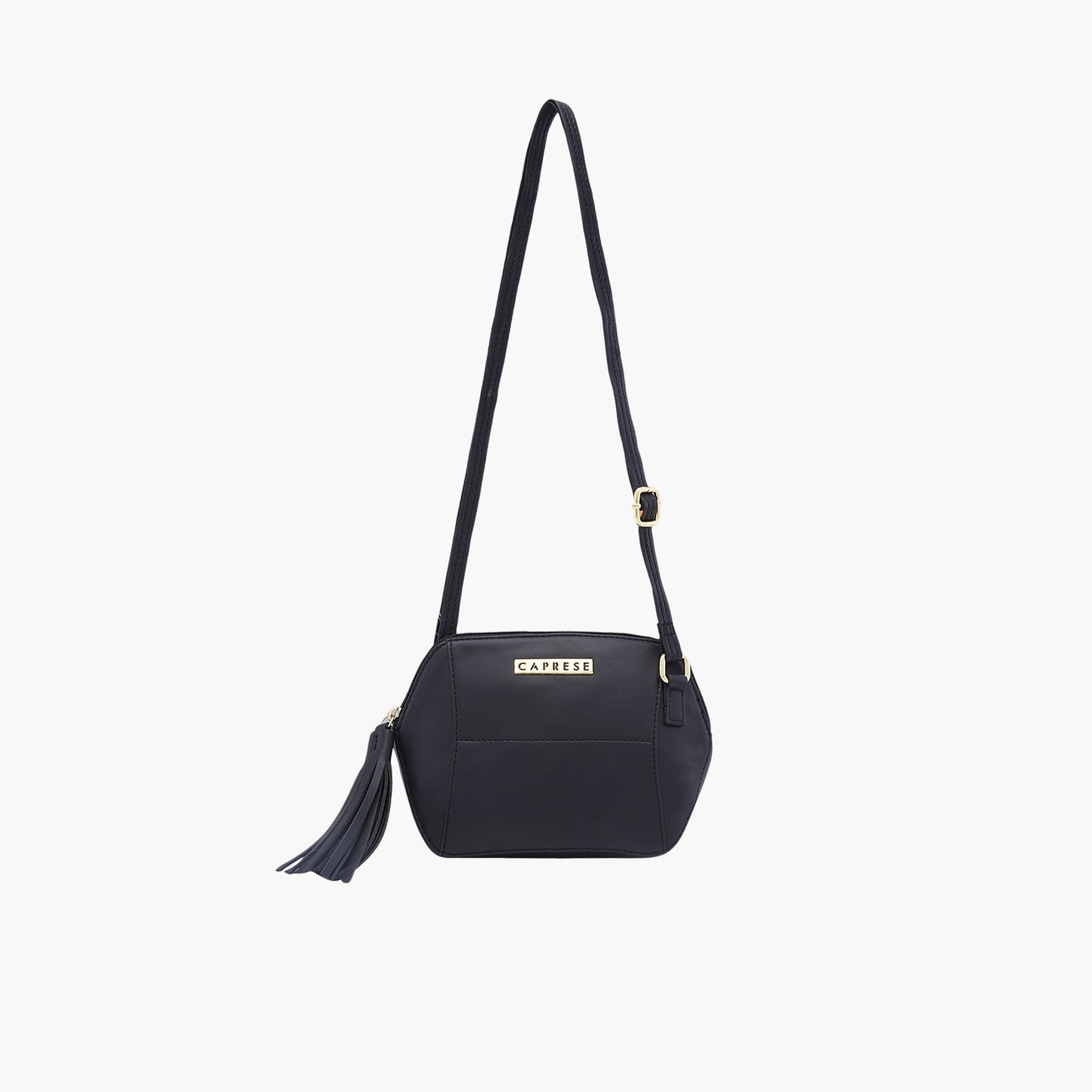 Caprese Andrea Plain Sling Bag with Zipper and Adjustable Strap | 22 x 18 x 8 CM-women-bagsandwallets-handbags-image-1