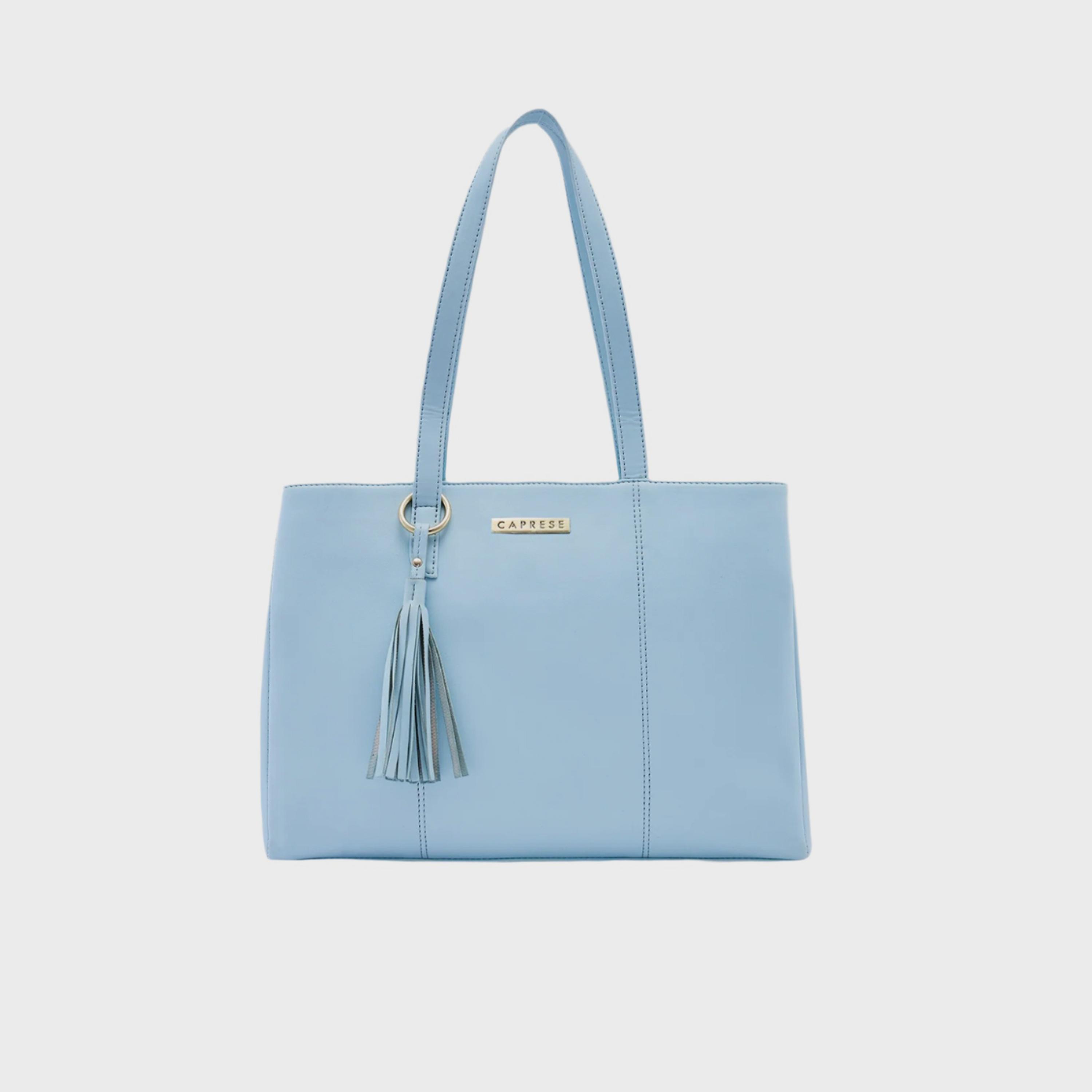 Caprese Andrea Plain Double Handle Tote Bag with Zipper | 30 x 25 x 12 CM-women-bagsandwallets-handbags-image-1