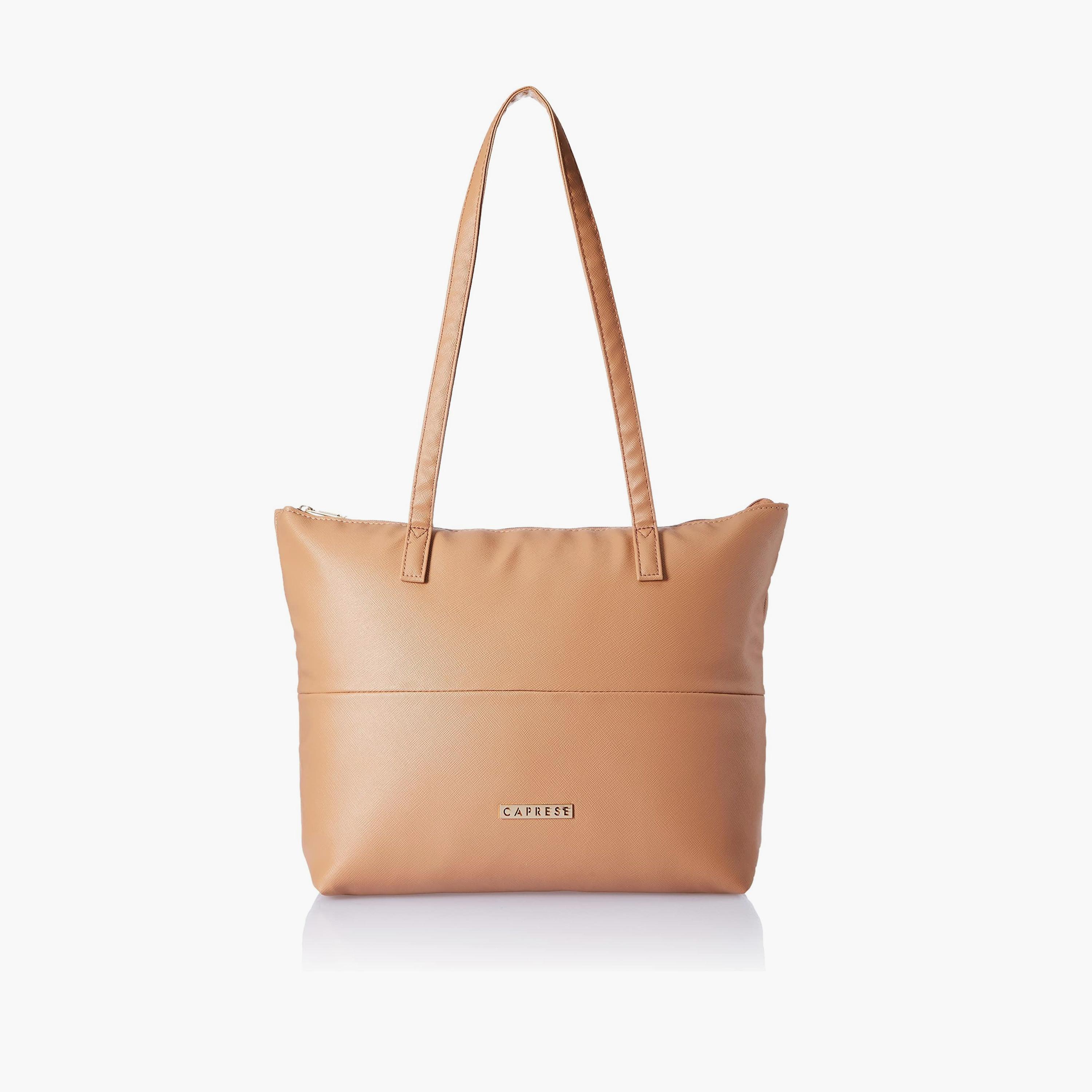 Caprese Annika Plain Double Handle Tote Bag with Zipper | 30 x 25 x 12 CM-women-bagsandwallets-handbags-image-1