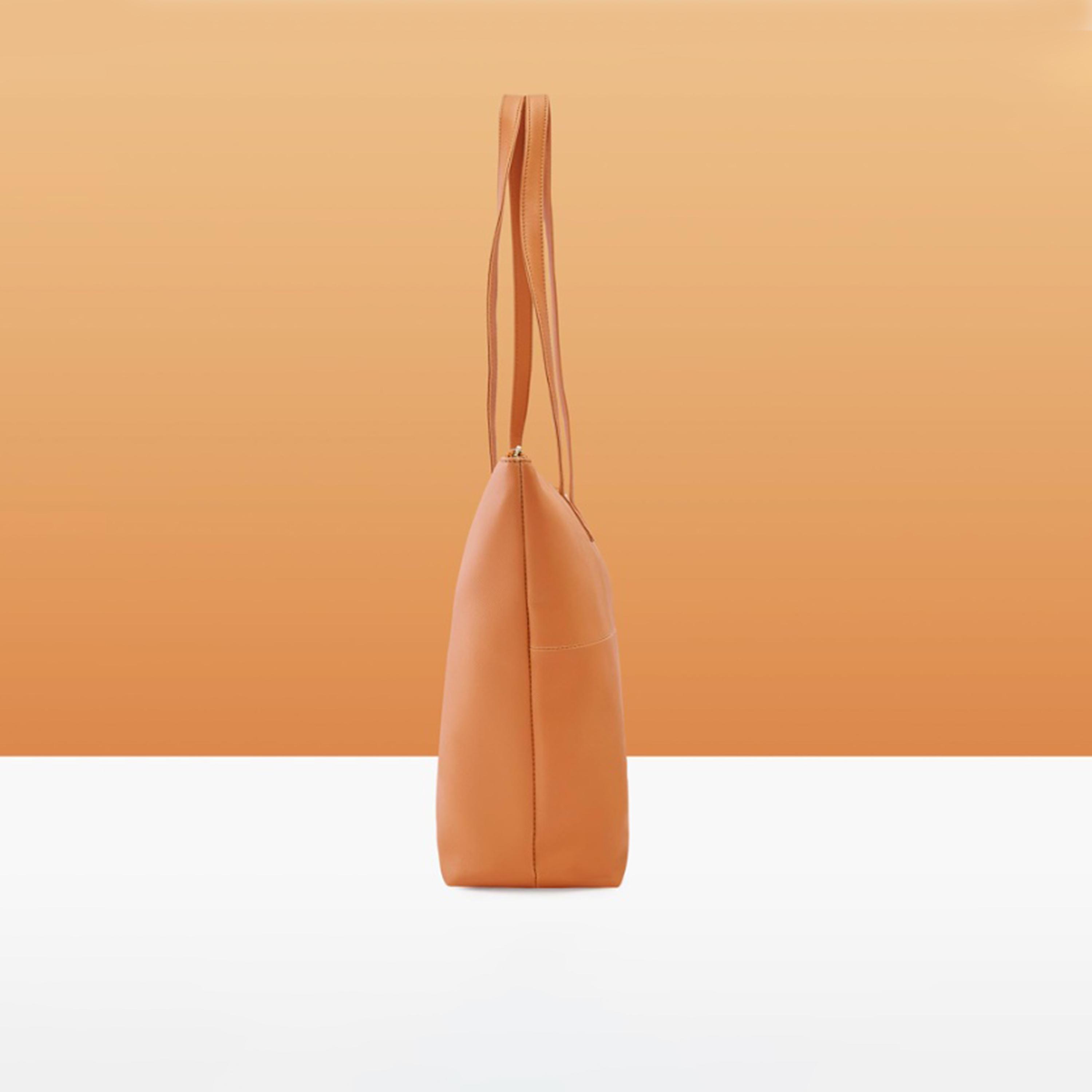 Caprese Annika Plain Double Handle Tote Bag with Zipper | 30 x 25 x 12 CM-women-bagsandwallets-handbags-image-4
