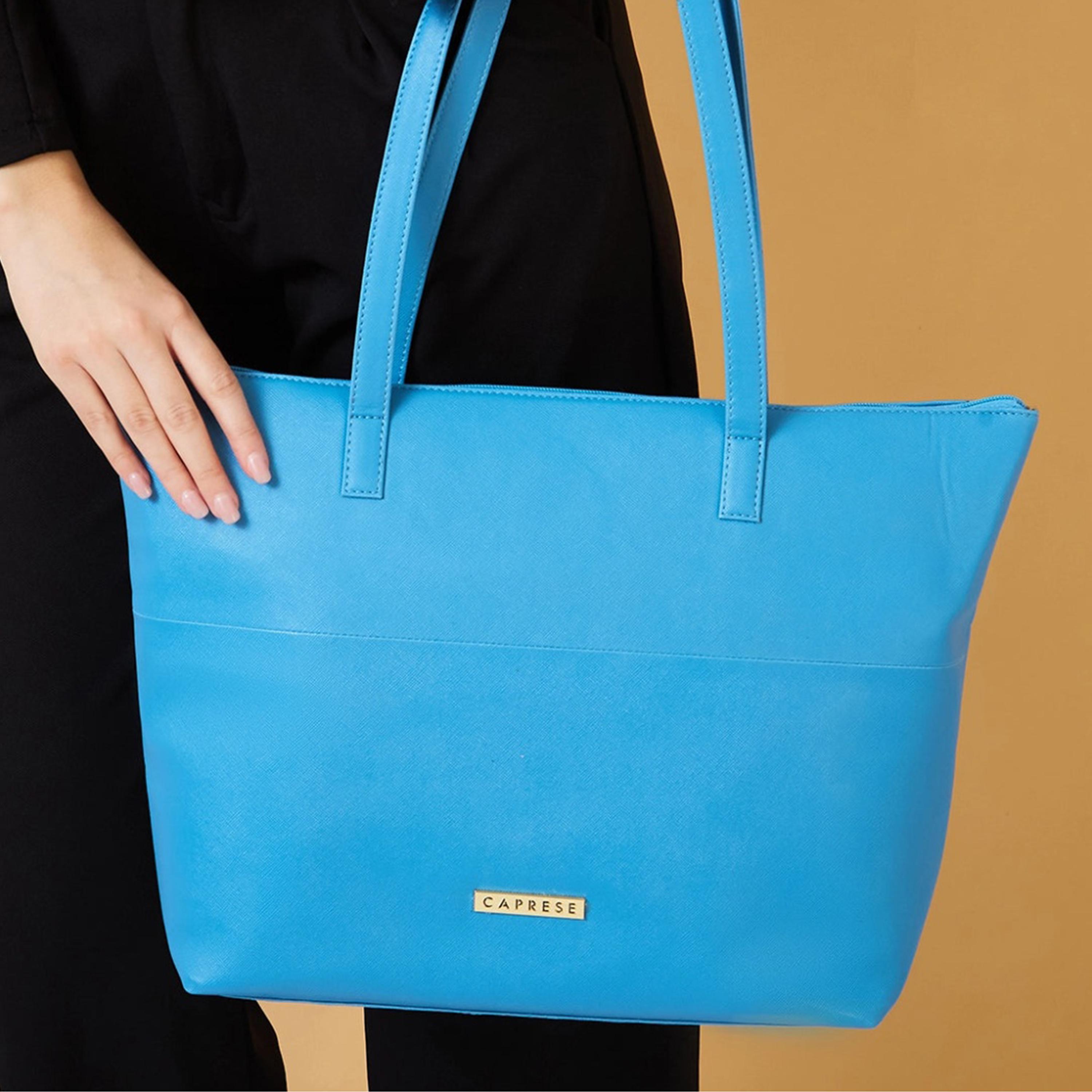Caprese Annika Plain Double Handle Tote Bag with Zipper | 30 x 25 x 12 CM-women-bagsandwallets-handbags-image-3