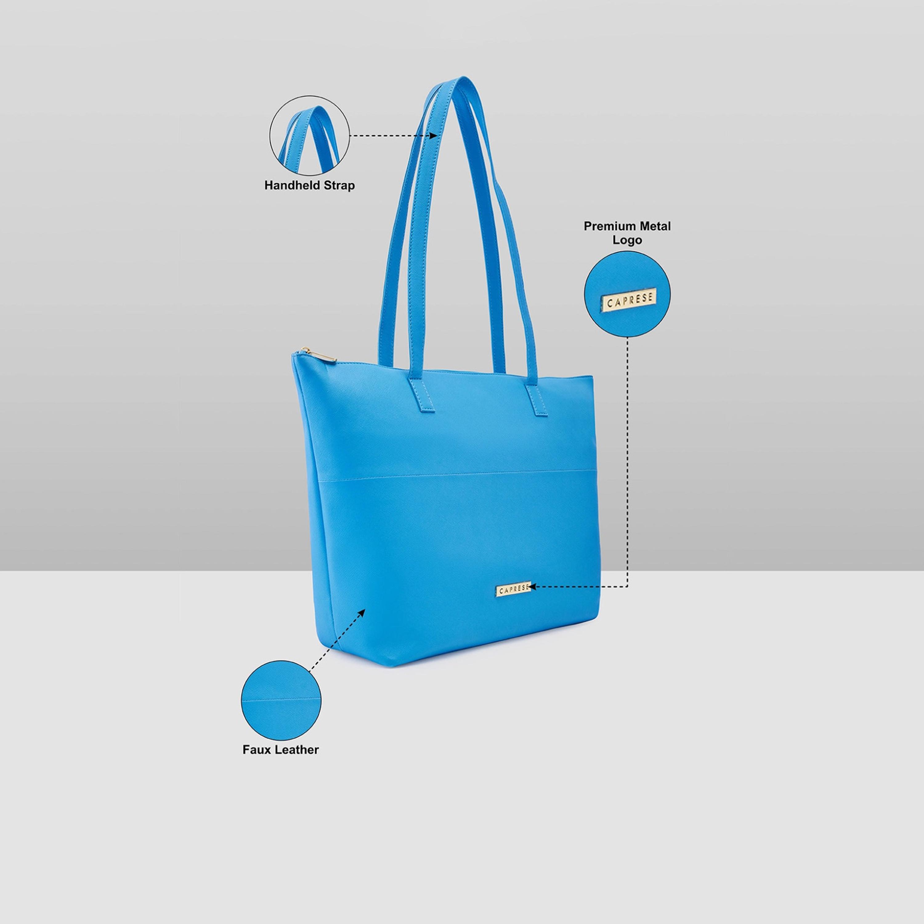 Caprese Annika Plain Double Handle Tote Bag with Zipper | 30 x 25 x 12 CM-women-bagsandwallets-handbags-image-5