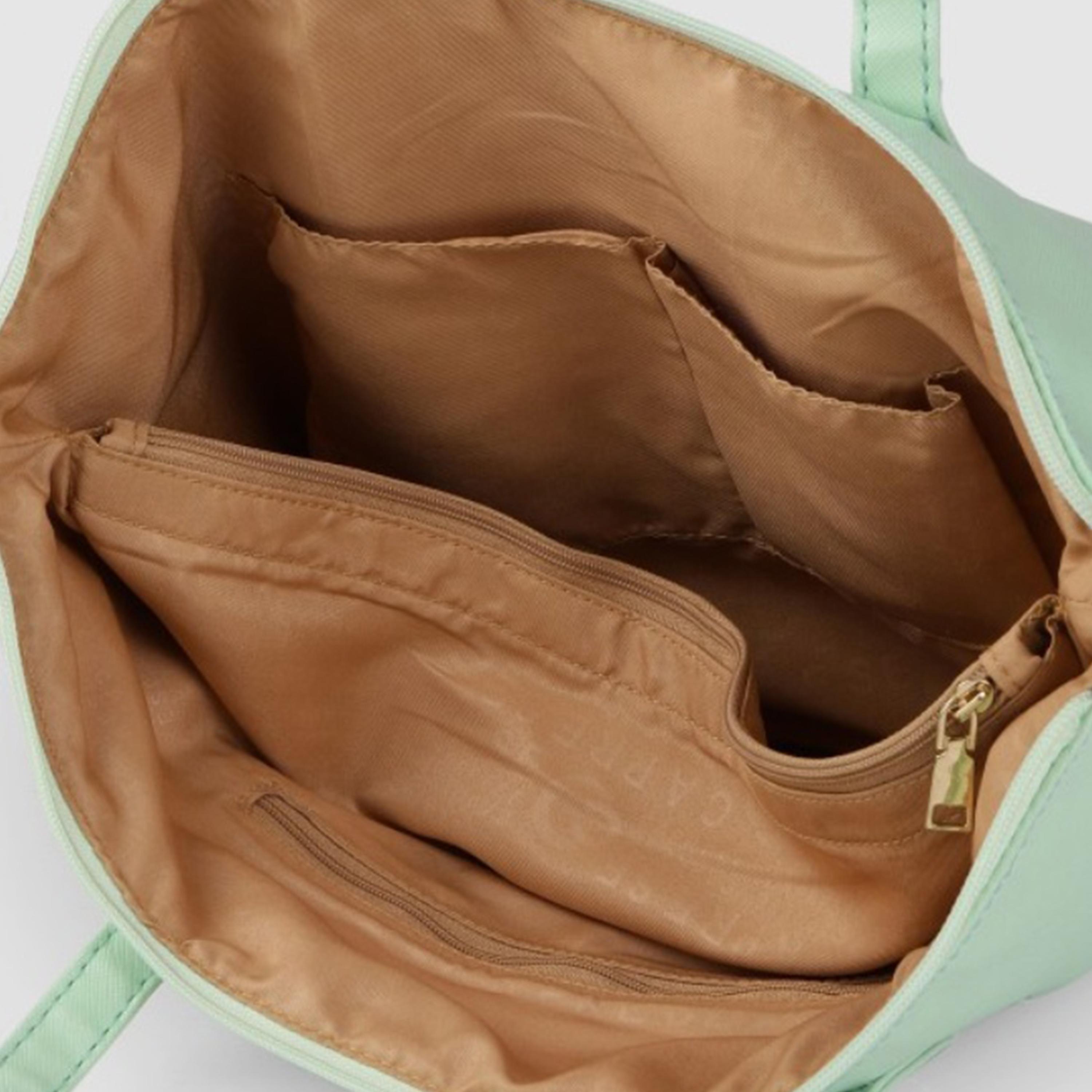 Caprese Annika Plain Double Handle Tote Bag with Zipper | 30 x 25 x 12 CM-women-bagsandwallets-handbags-image-4