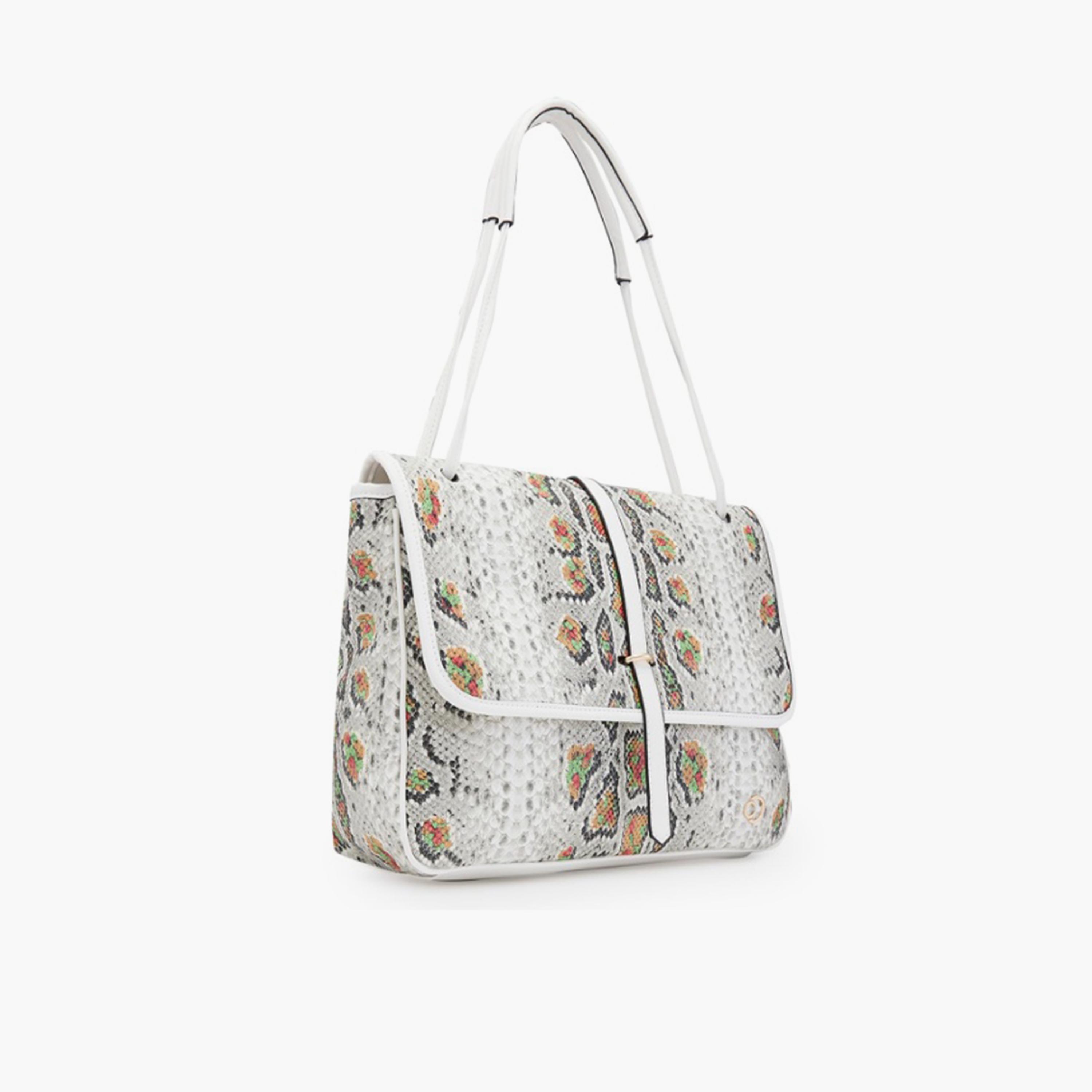 Caprese Archie Textured Double Handle Satchel Bag with Zipper | 28 x 22 x 11 CM-women-bagsandwallets-handbags-image-2