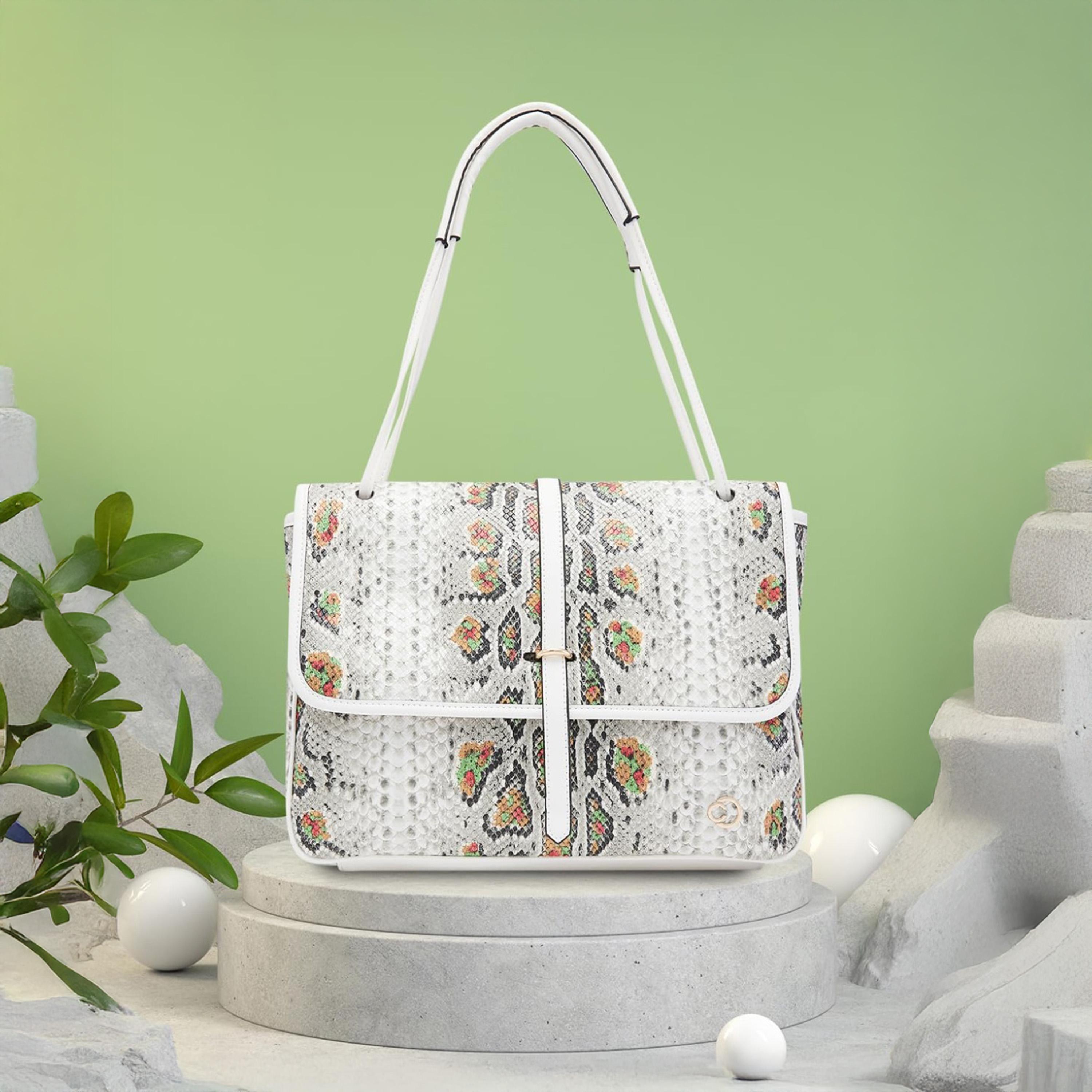 Caprese Archie Textured Double Handle Satchel Bag with Zipper | 28 x 22 x 11 CM-women-bagsandwallets-handbags-image-6