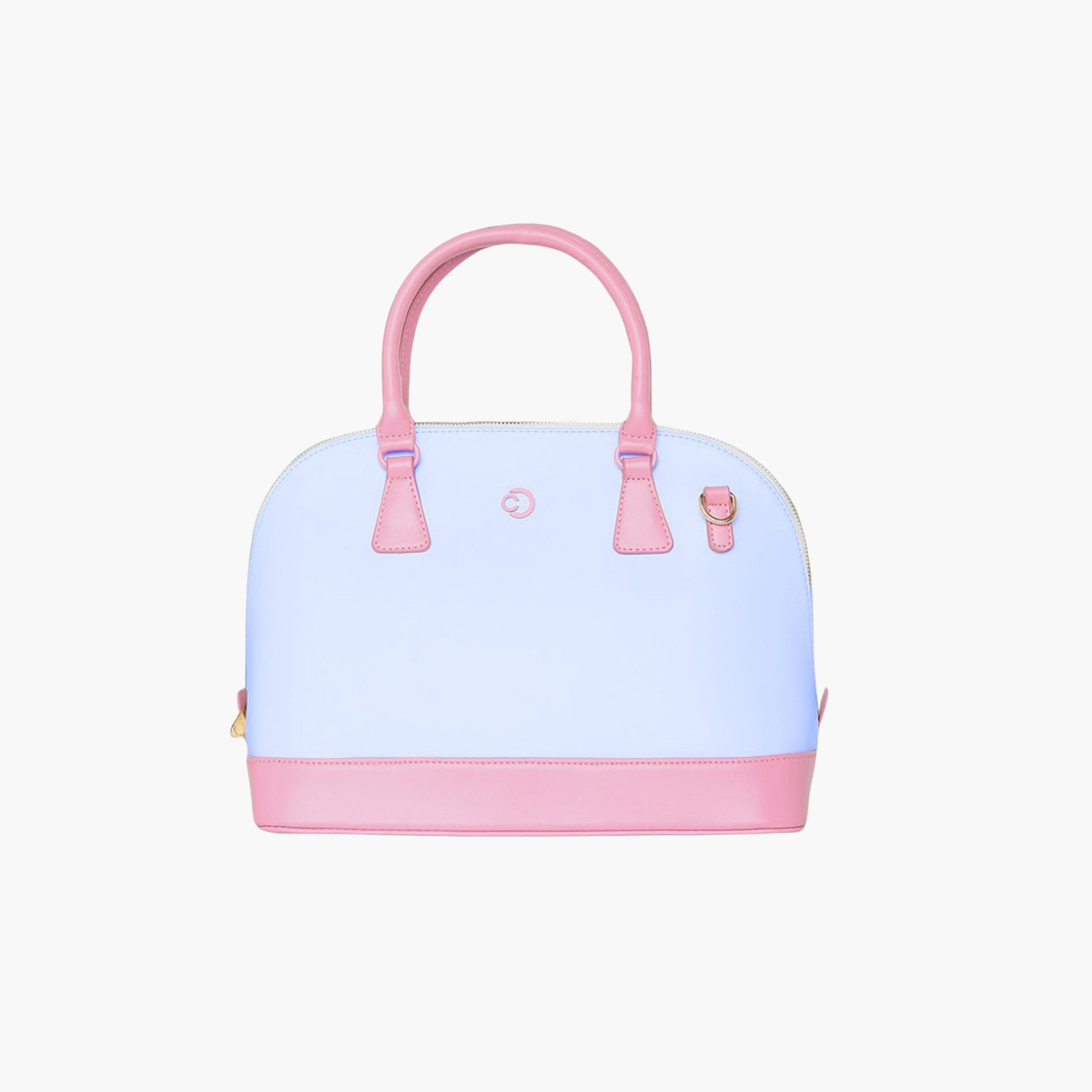 Caprese Aurora Color Block Double Handle Satchel Bag with Zipper and Detachable Strap | 28 x 22 x 11 CM-women-bagsandwallets-handbags-image-1