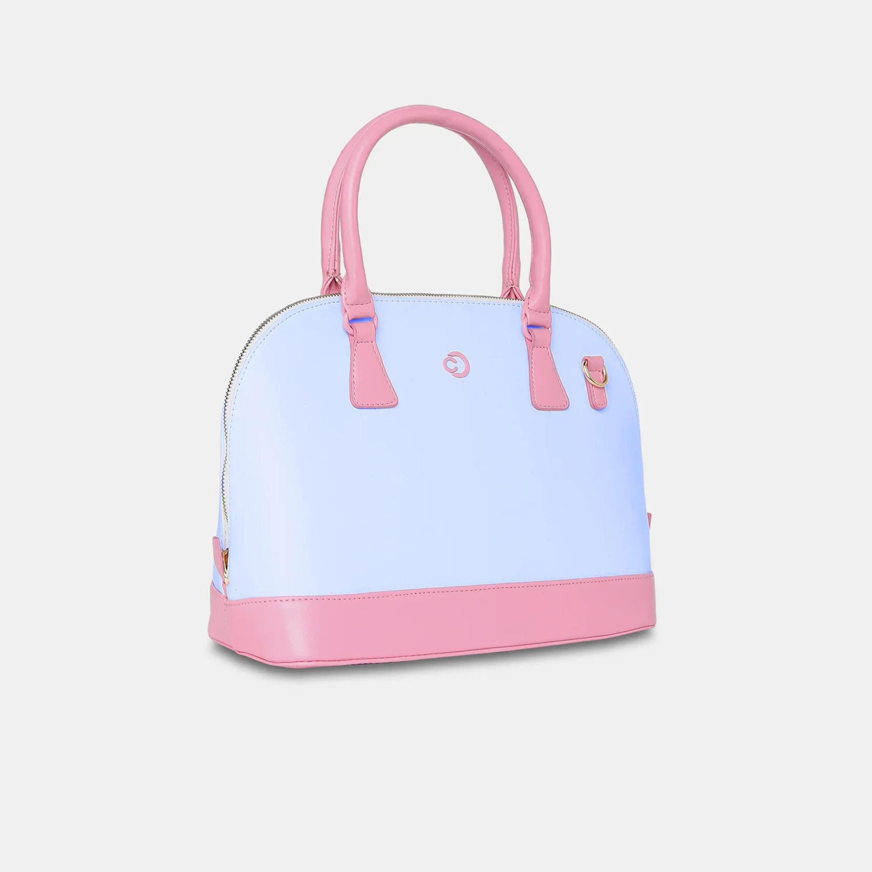 Caprese Aurora Color Block Double Handle Satchel Bag with Zipper and Detachable Strap | 28 x 22 x 11 CM-women-bagsandwallets-handbags-image-2