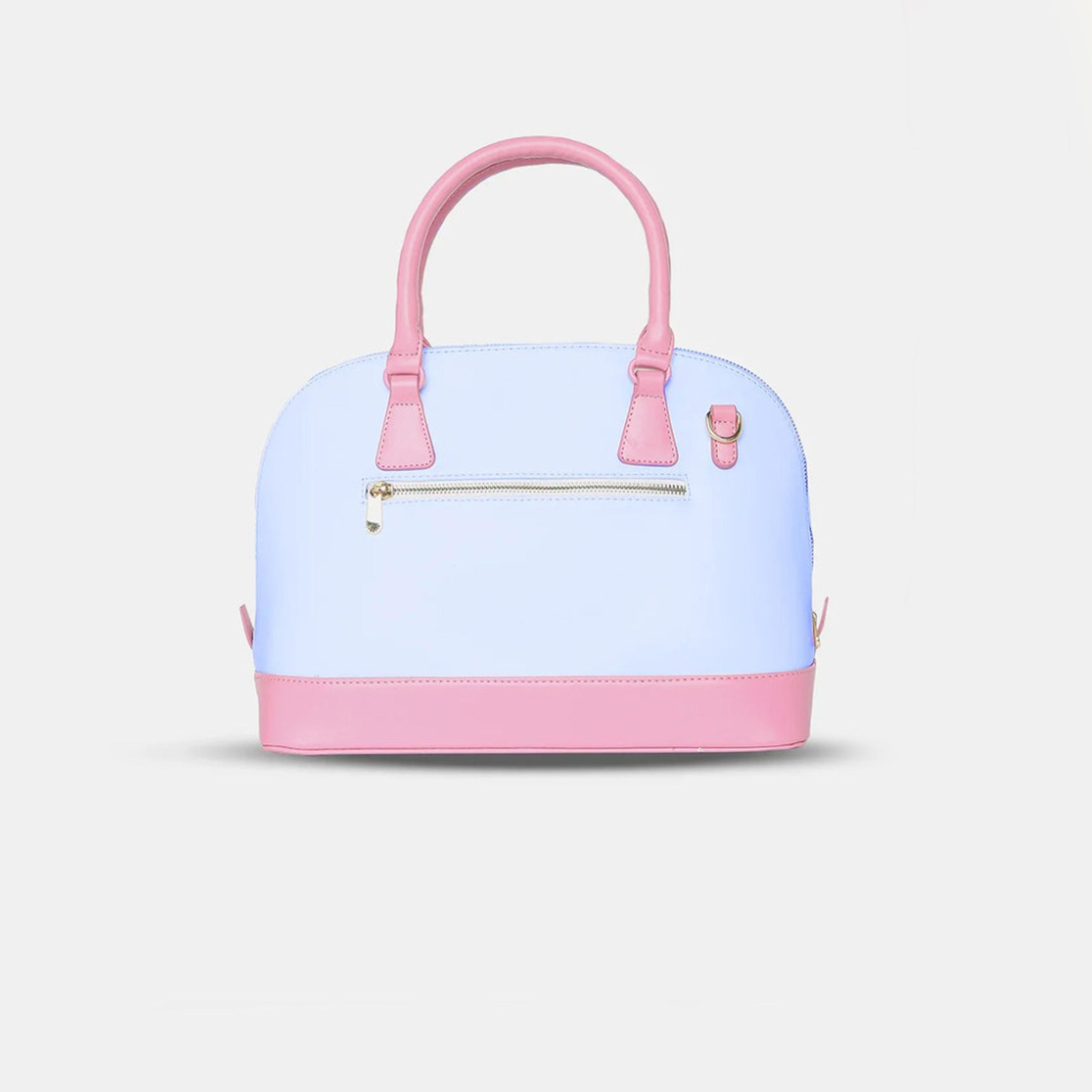 Caprese Aurora Color Block Double Handle Satchel Bag with Zipper and Detachable Strap | 28 x 22 x 11 CM-women-bagsandwallets-handbags-image-3