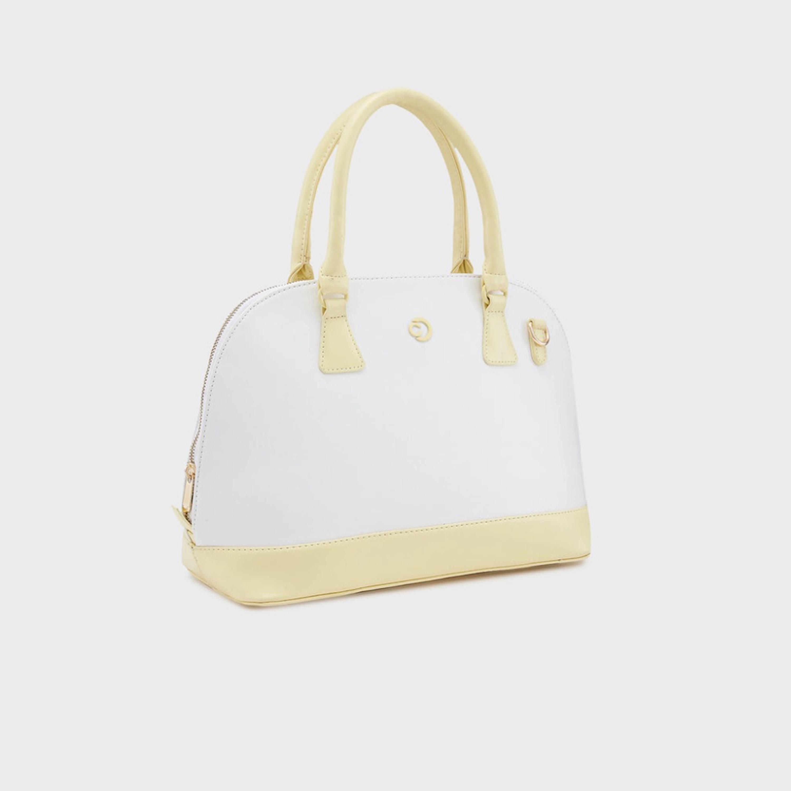 Caprese Aurora Color Block Double Handle Satchel Bag with Zipper and Detachable Strap | 34 x 24 15 CM-women-bagsandwallets-handbags-image-3